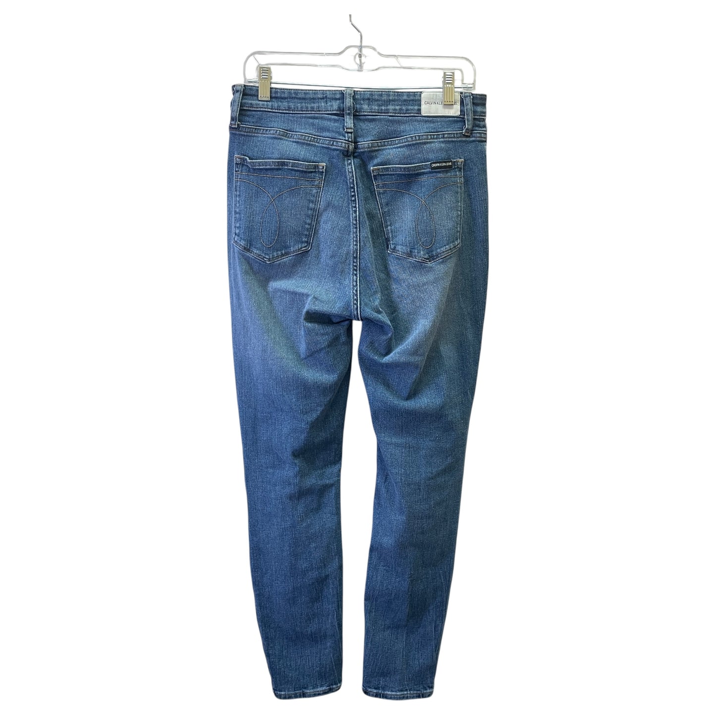 Jeans Skinny By Calvin Klein In Blue, Size:14