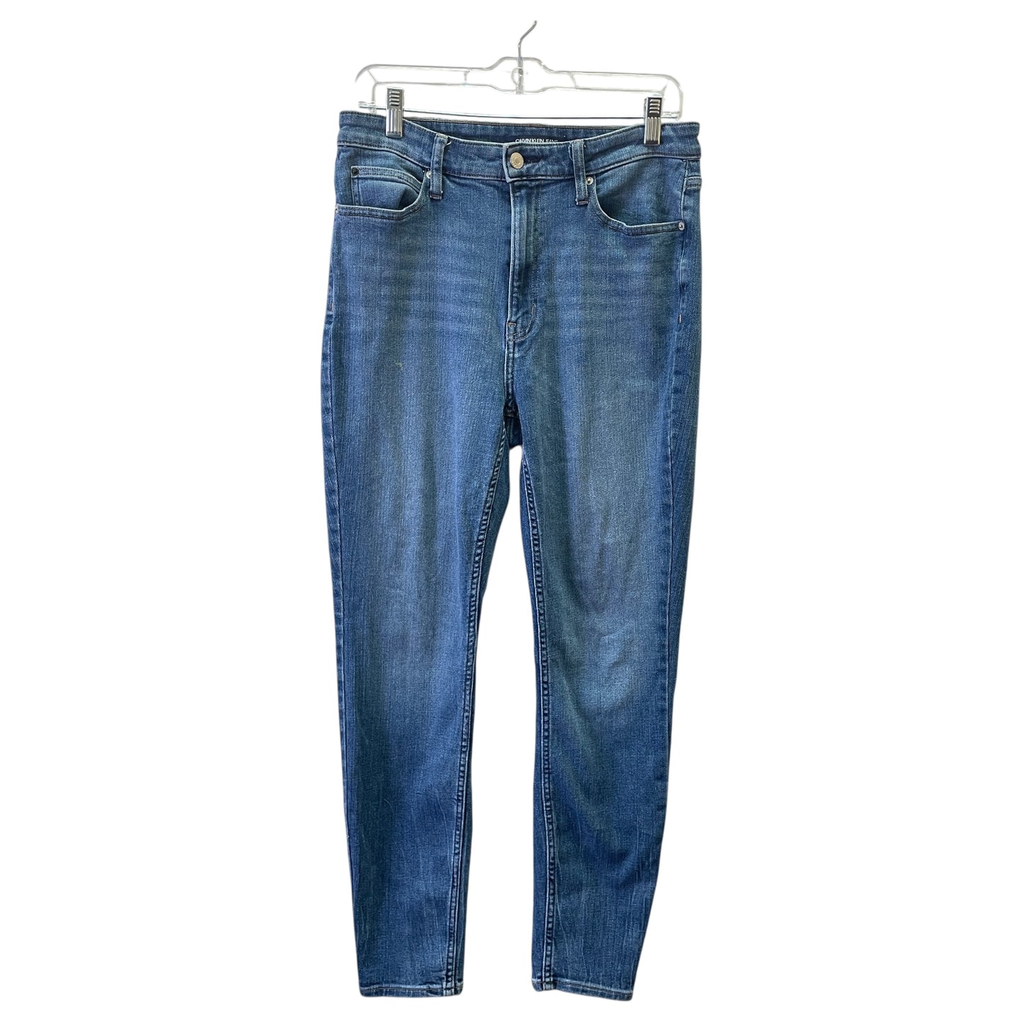 Jeans Skinny By Calvin Klein In Blue, Size:14