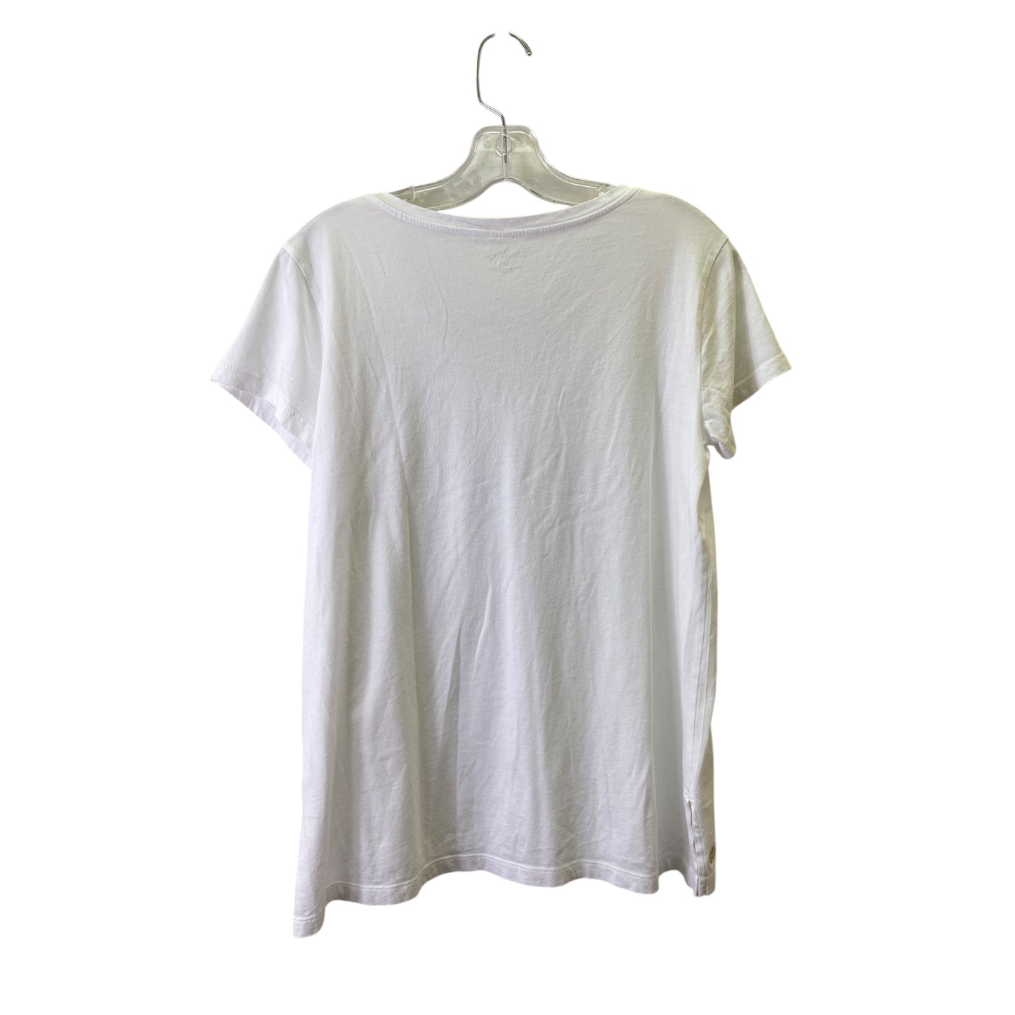 Top Ss Designer By Lilly Pulitzer In White, Size:M