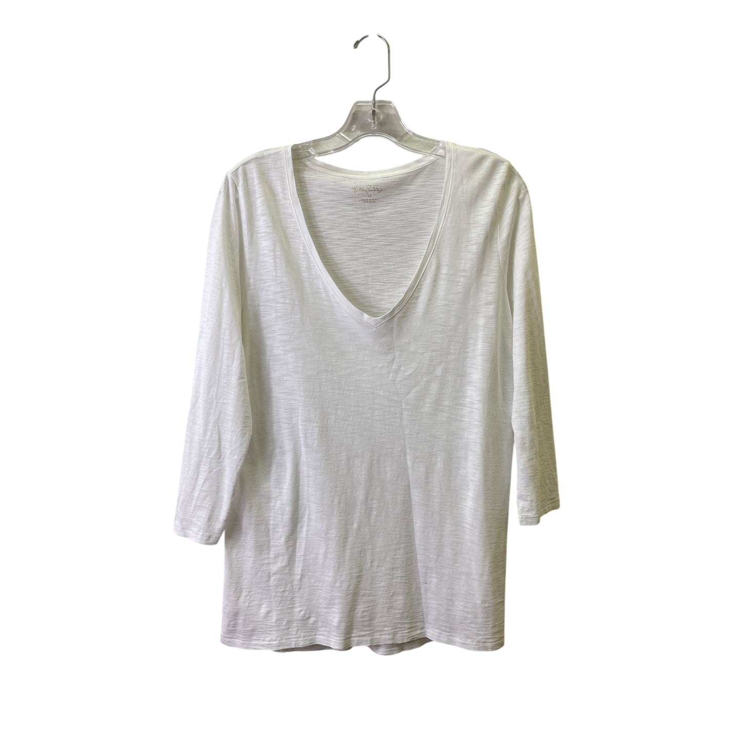Top Ls Designer By Lilly Pulitzer In White, Size:M