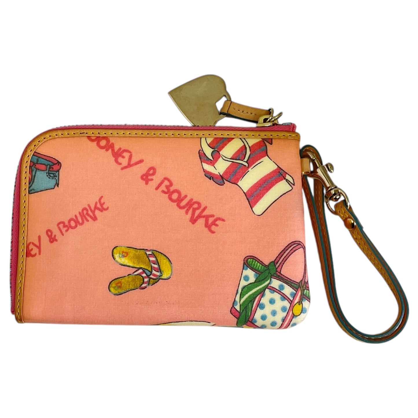 Wristlet Designer By Dooney And Bourke In Pink, Size:Small