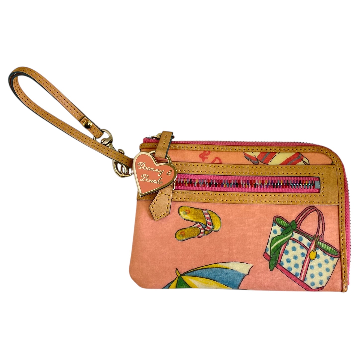 Wristlet Designer By Dooney And Bourke In Pink, Size:Small
