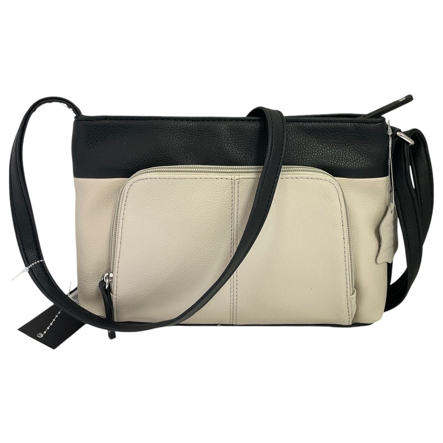 Crossbody Leather By Tignanello Purses In Taupe, Size:Small