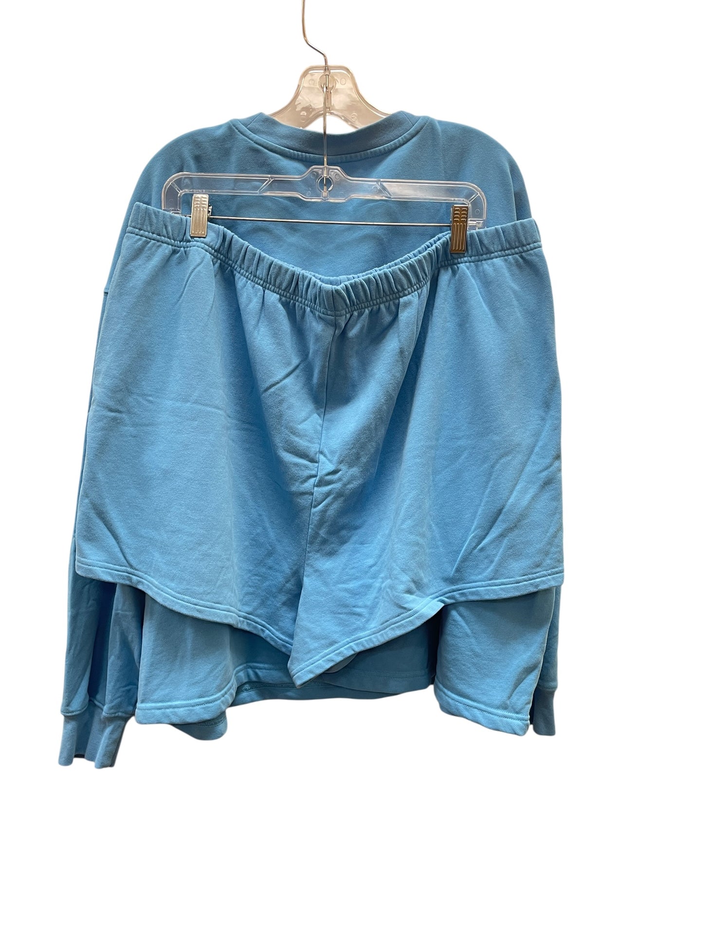 Athletic Shorts 2Pc By Fabletics In Blue, Size:3X