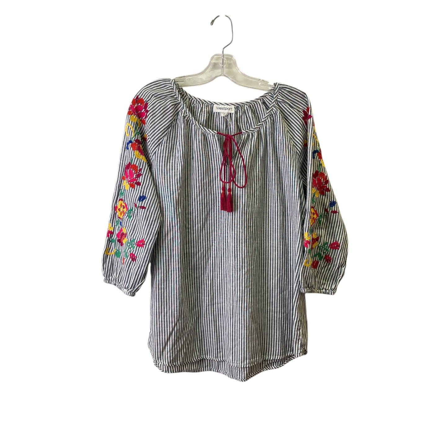 Top Ls By Westport In Grey & White, Size:S