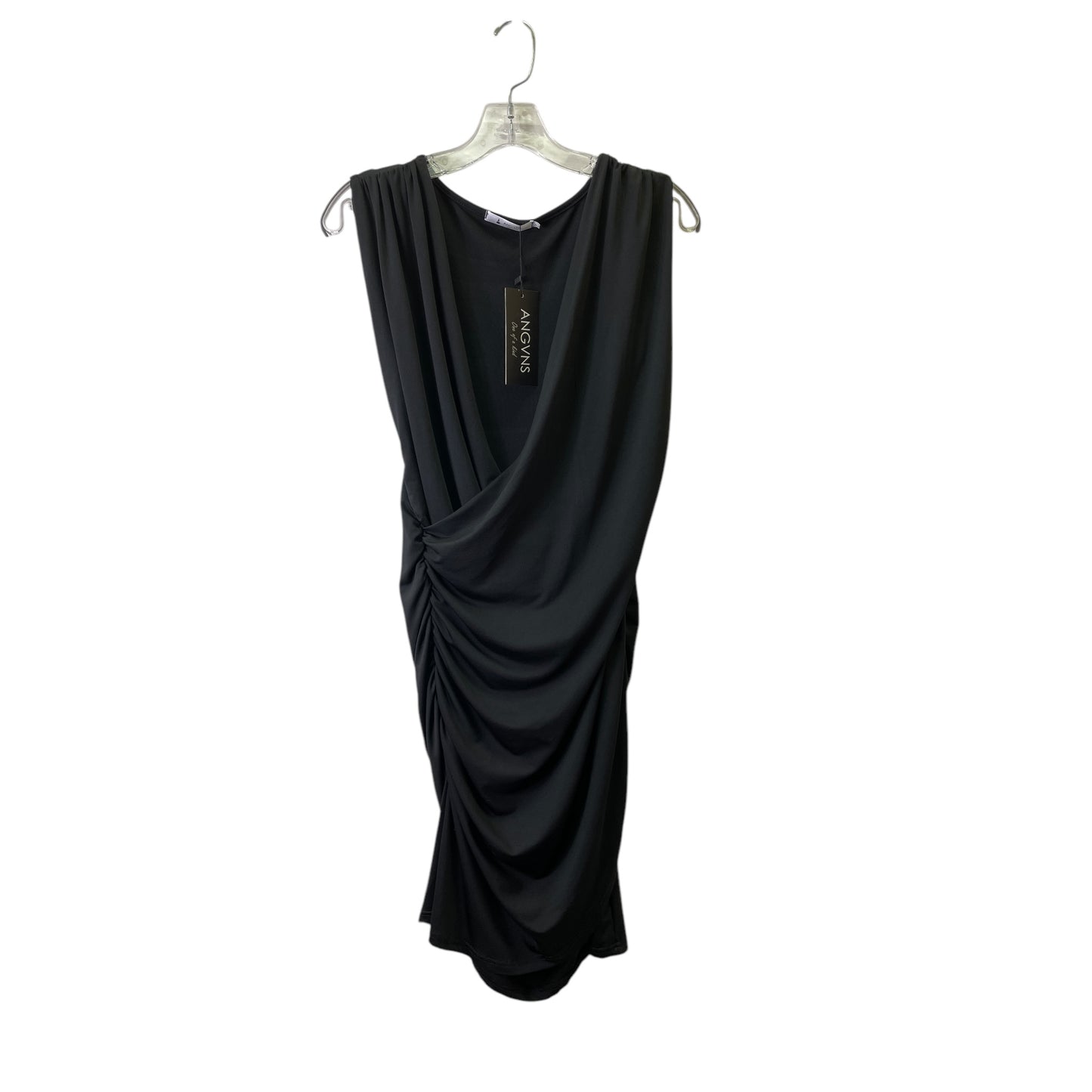 Dress Party Midi By Angvns In Black, Size:L