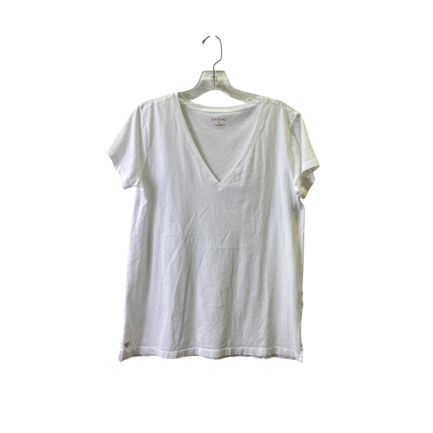 Top Ss Designer By Lilly Pulitzer In White, Size:M