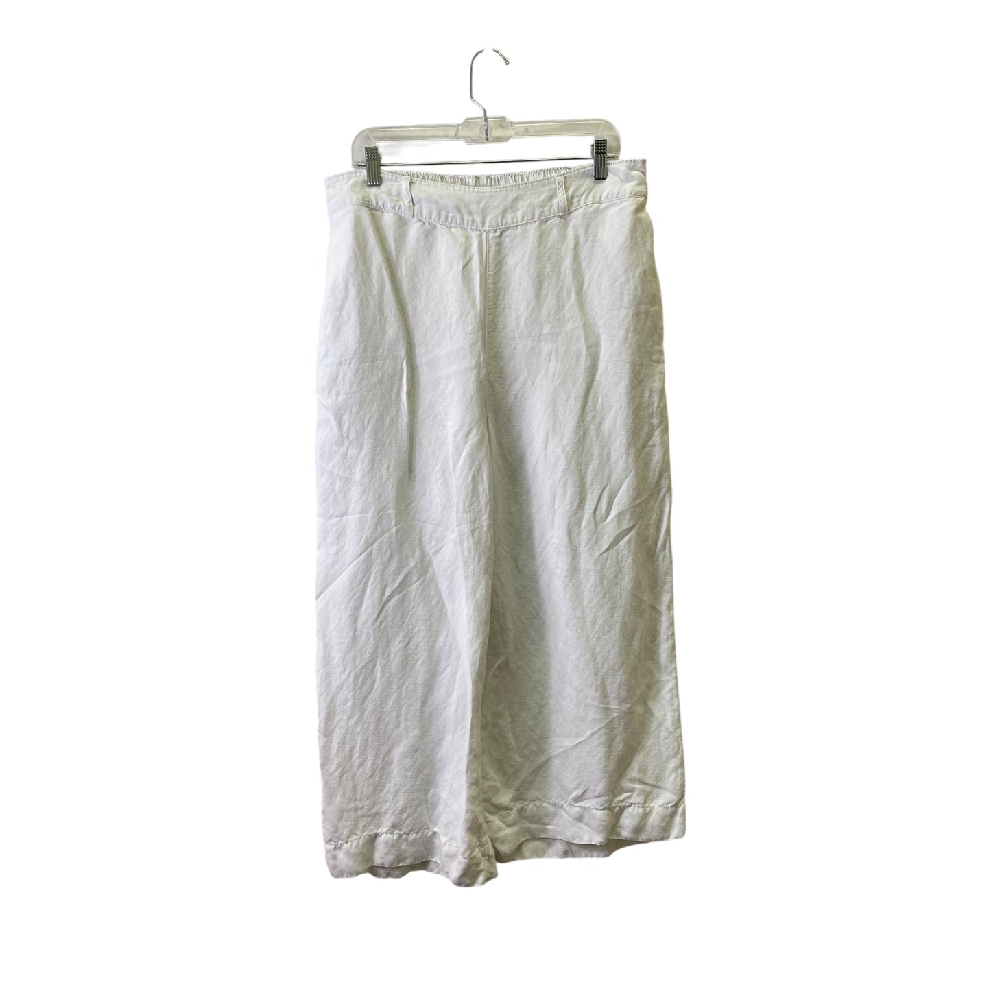 Pants Designer By Halston In White, Size:Xl