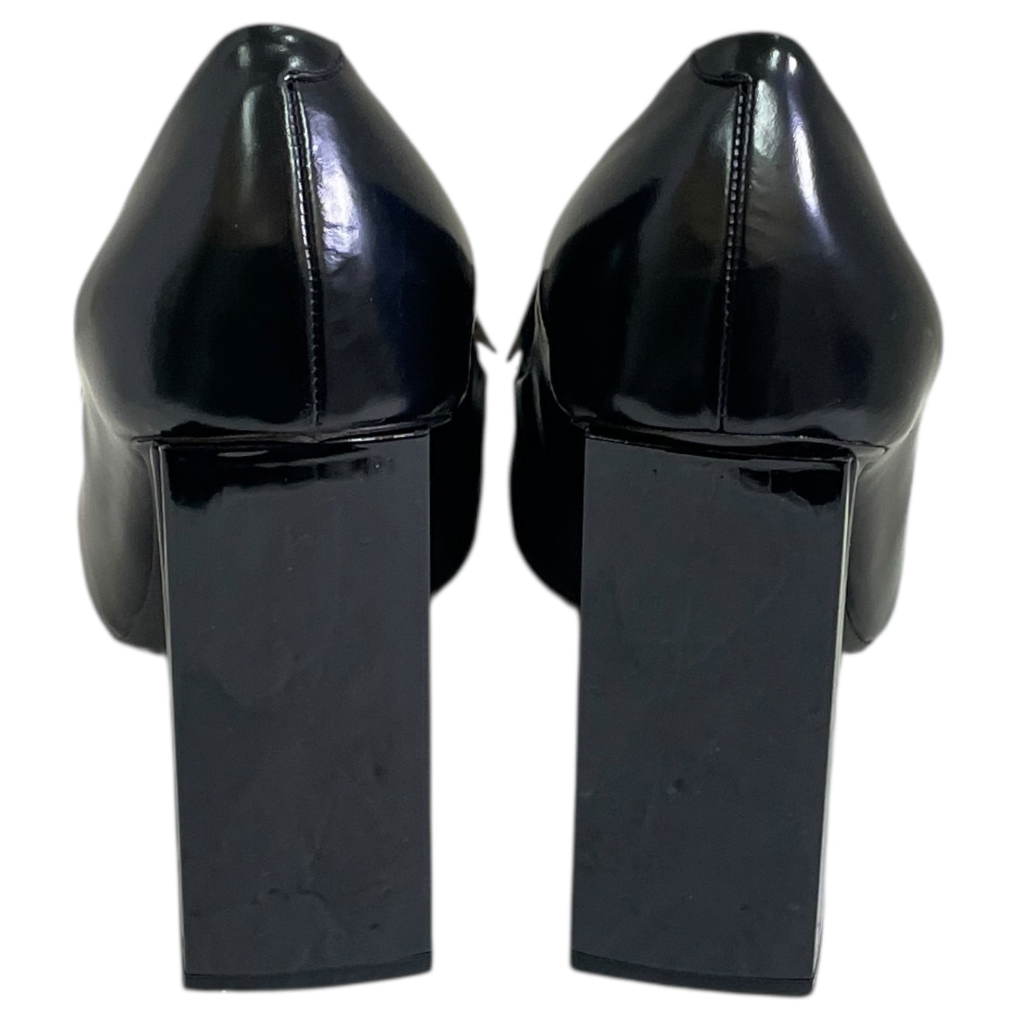 Shoes Heels Block By ROCHAS In Black & White, Size:8