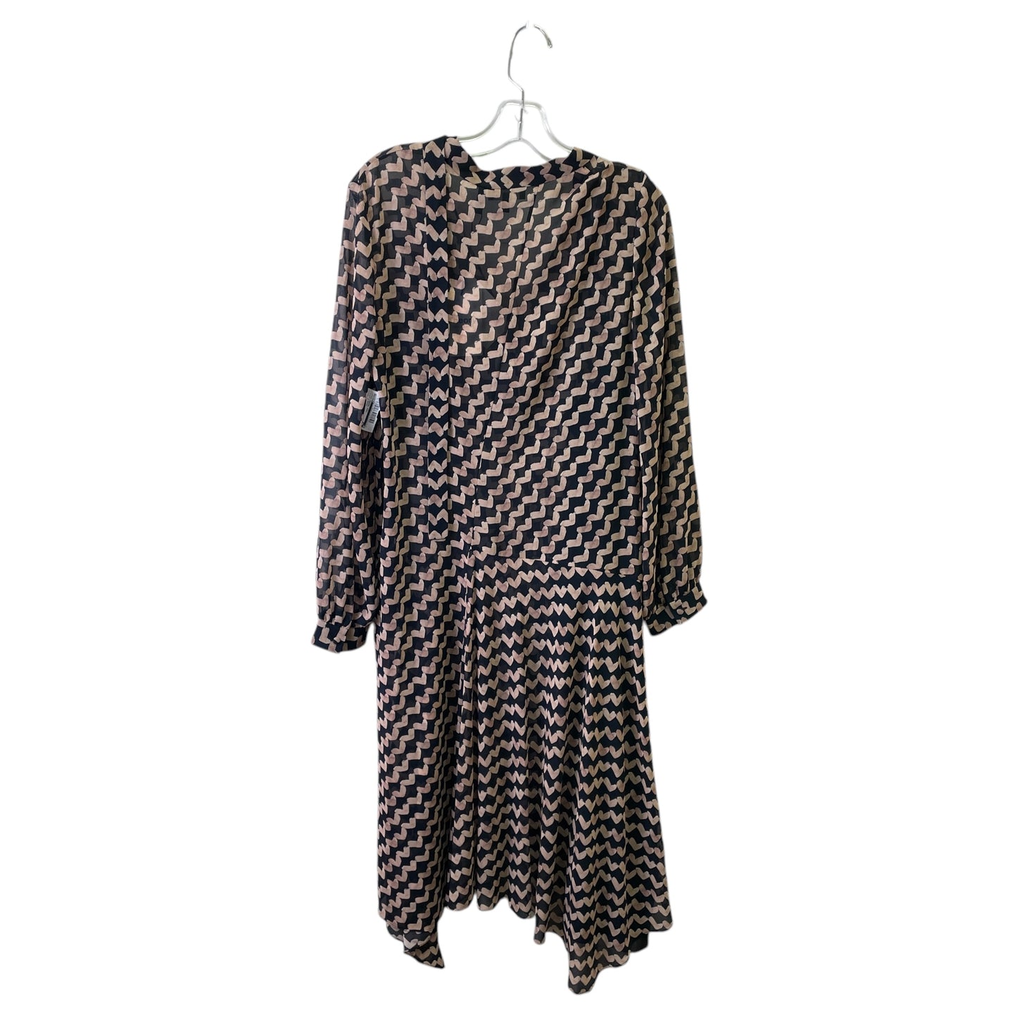 Dress Casual Midi By Theory In Black & Brown, Size:M