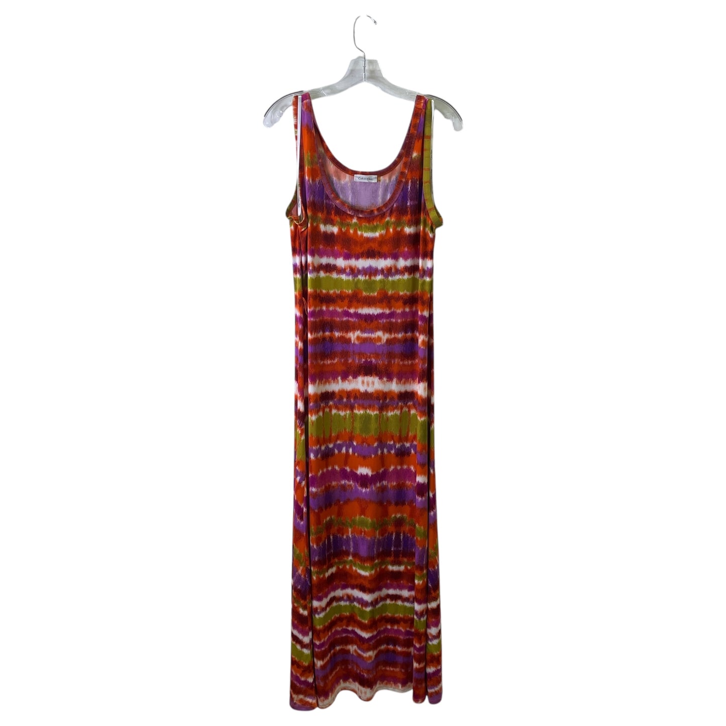 Dress Casual Maxi By Calvin Klein In Orange, Size:1X