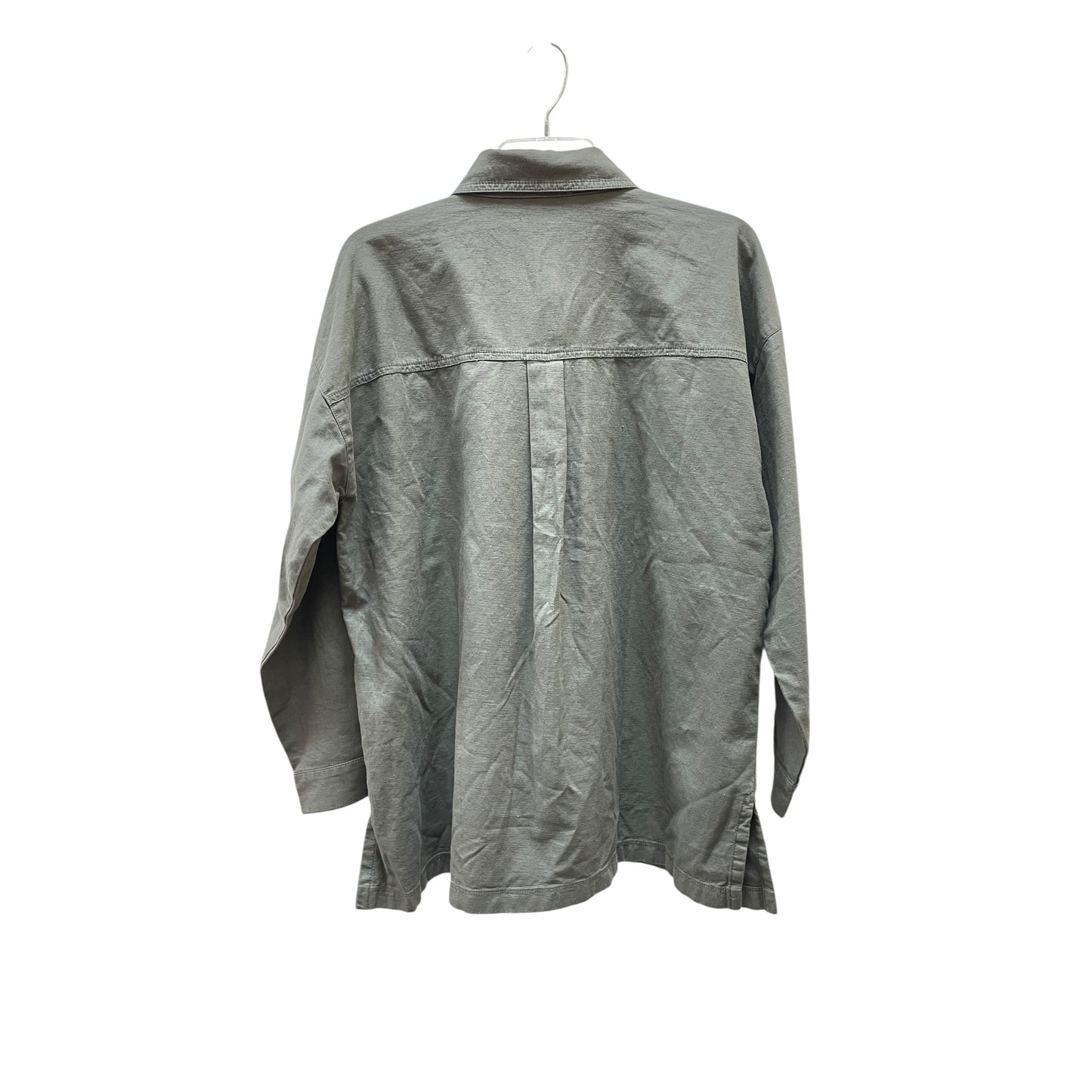 Jacket Utility By Eileen Fisher In Green, Size:M