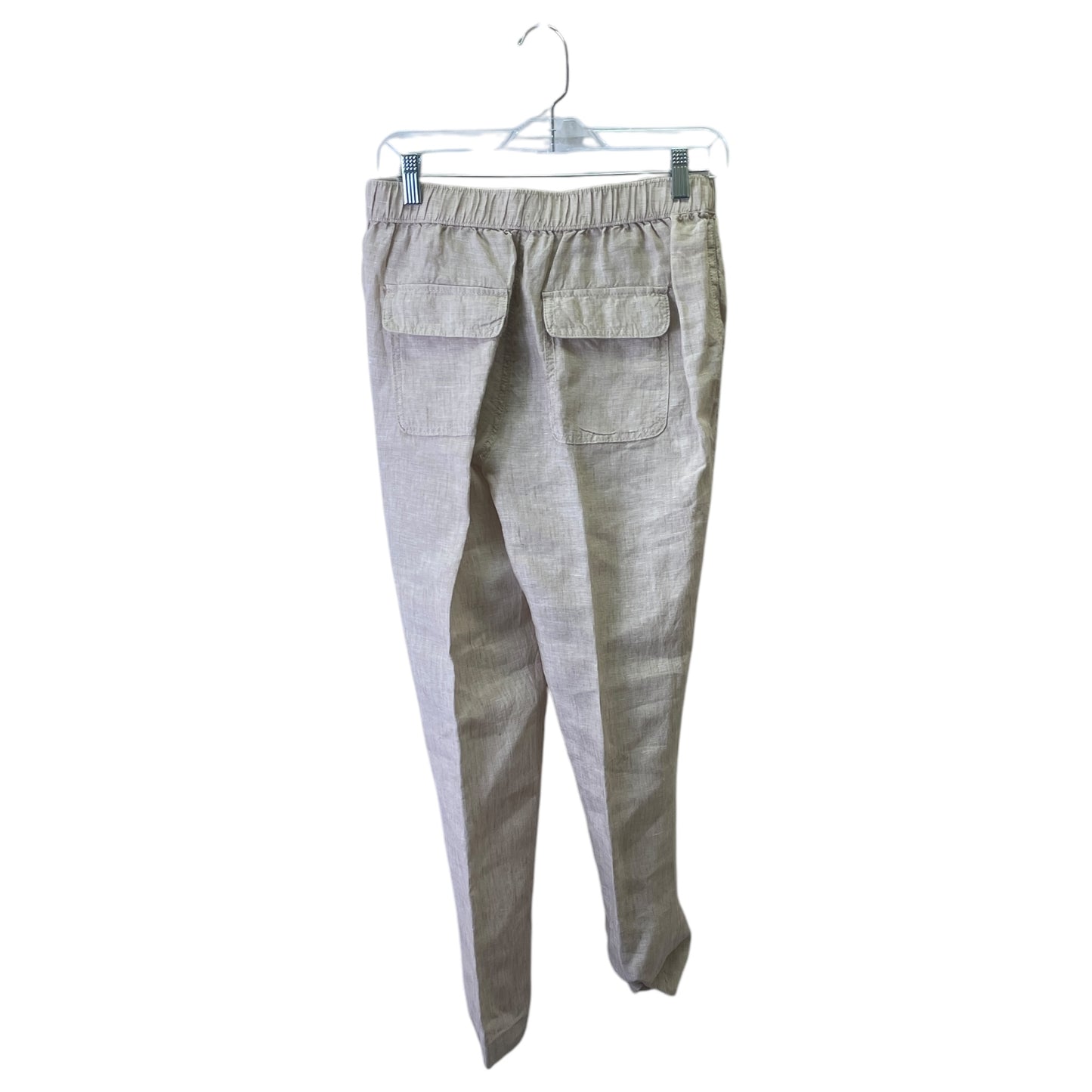 Pants Linen By Nicole Miller In Taupe, Size:S