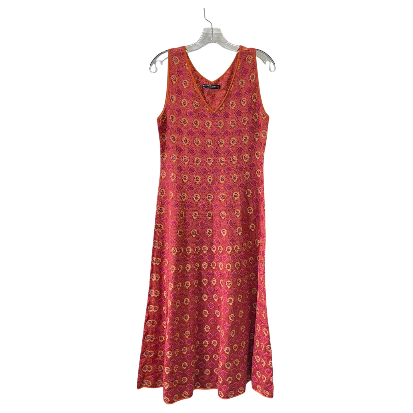 Dress Casual Midi By Peruvian Connection In Orange, Size:M