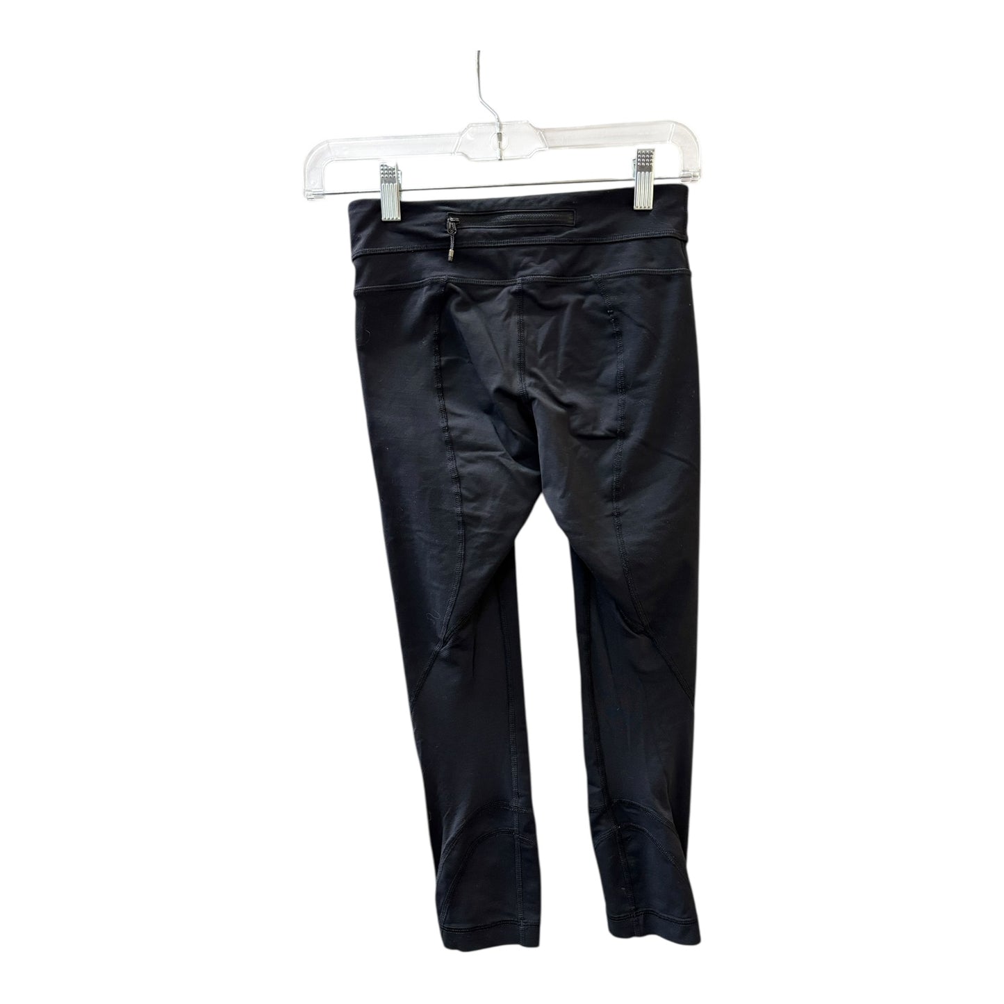 Athletic Leggings Capris By Lululemon In Black, Size:Xs