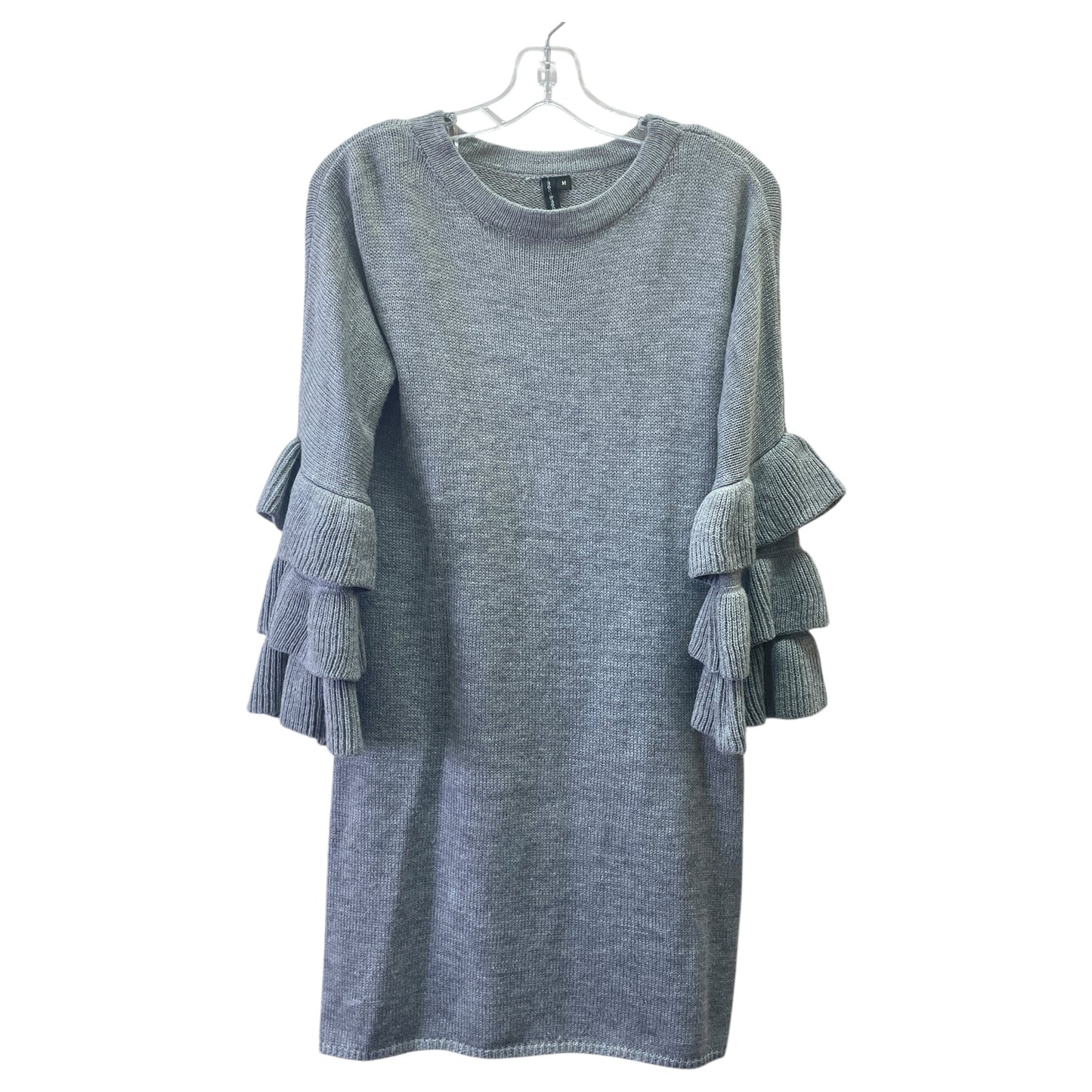 Dress Sweater By Moon And Madison In Grey, Size:M
