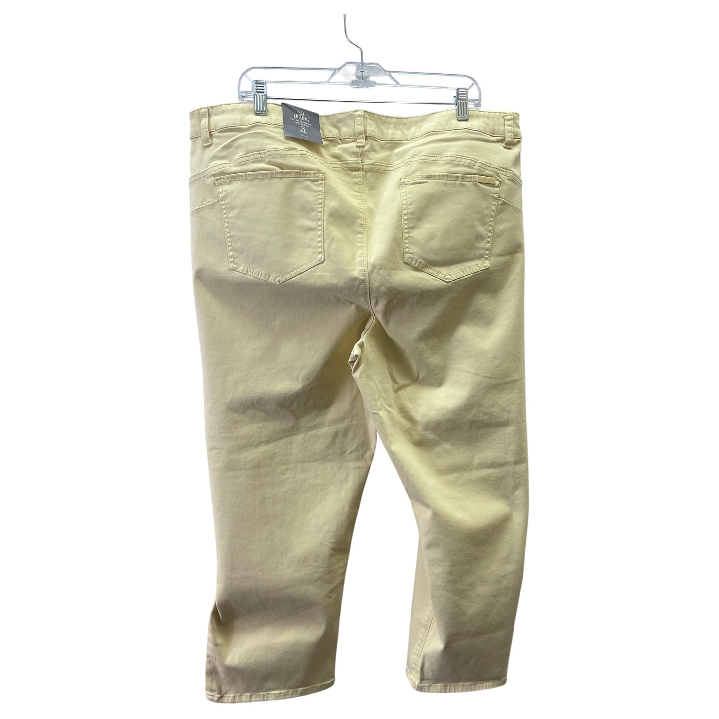 Pants Cropped By Chicos In Yellow, Size:20