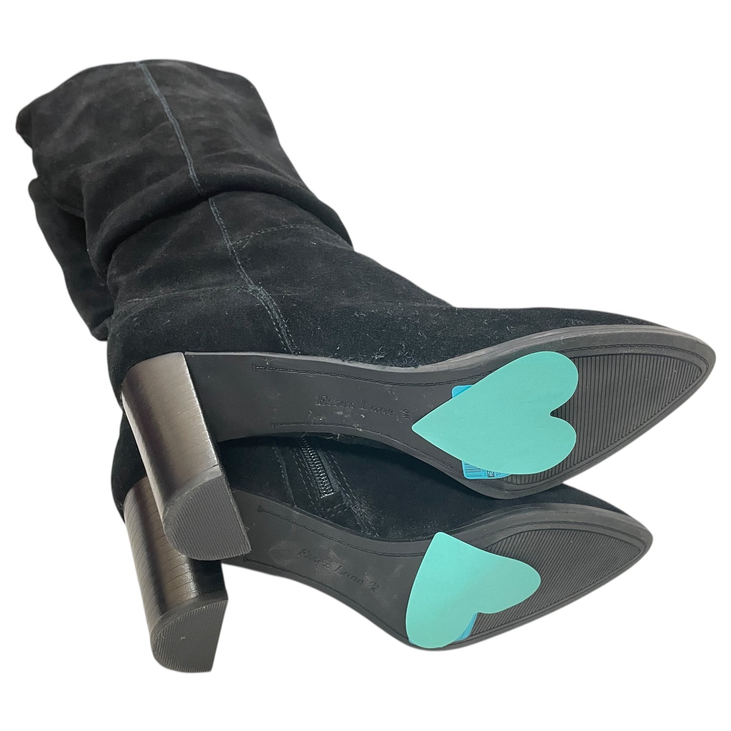 Boots Knee Heels By Esse In Black, Size:9