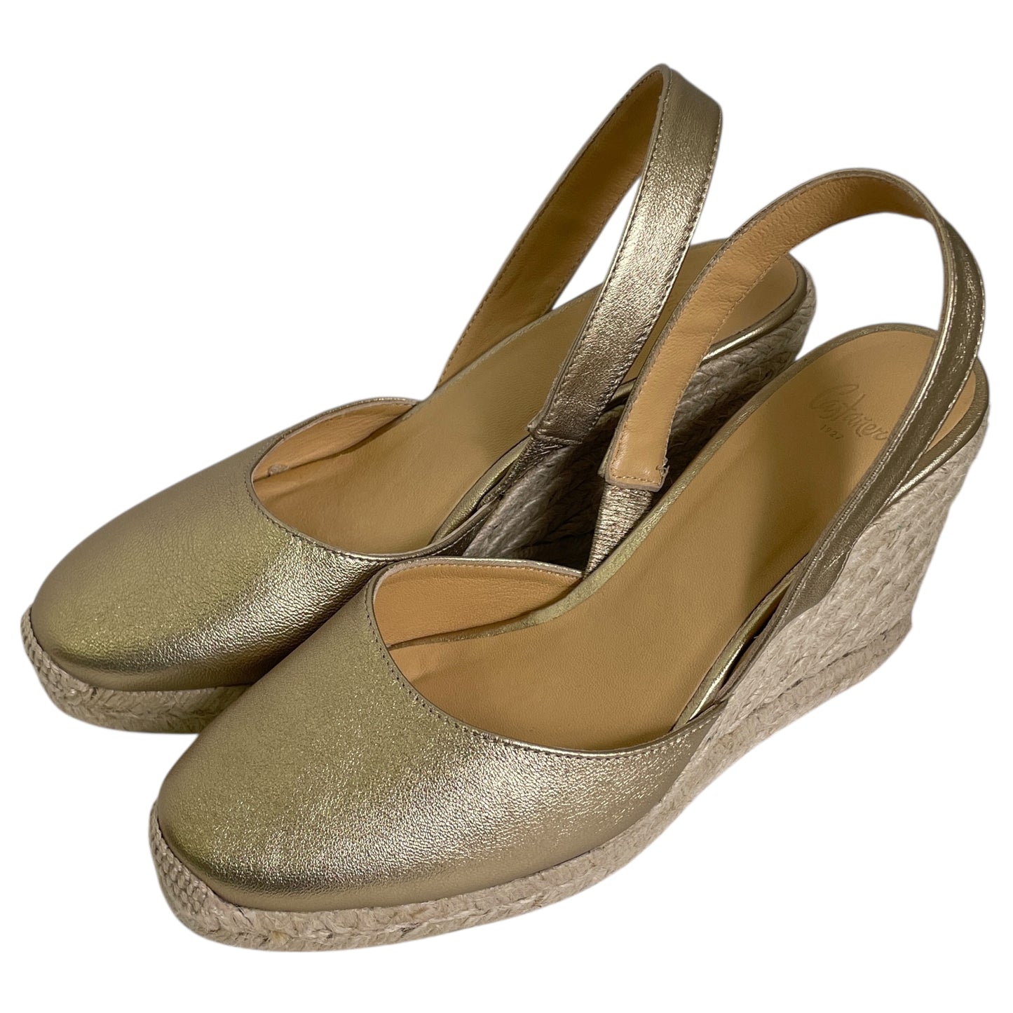 SHOES HEELS WEDGE by CMA In GOLD, Size: 8