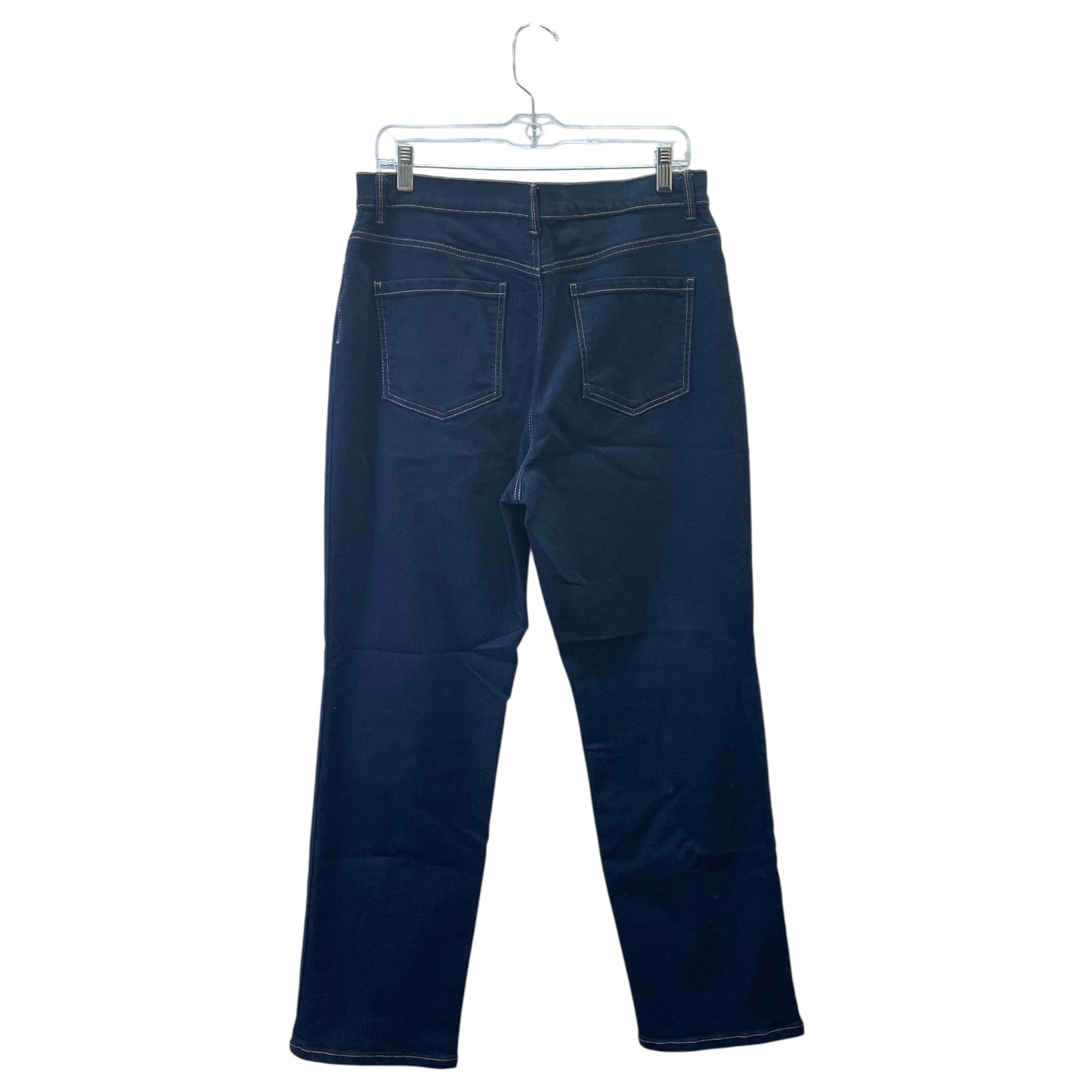 Jeans Straight By Gloria Vanderbilt In Blue Denim, Size:14