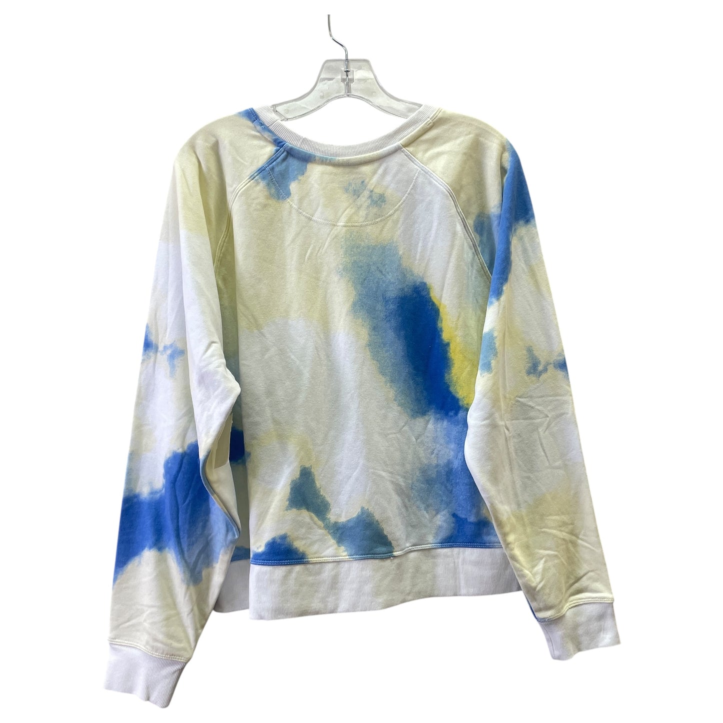 Athletic Top Ls Crewneck By Champion In Blue & Yellow, Size:2X