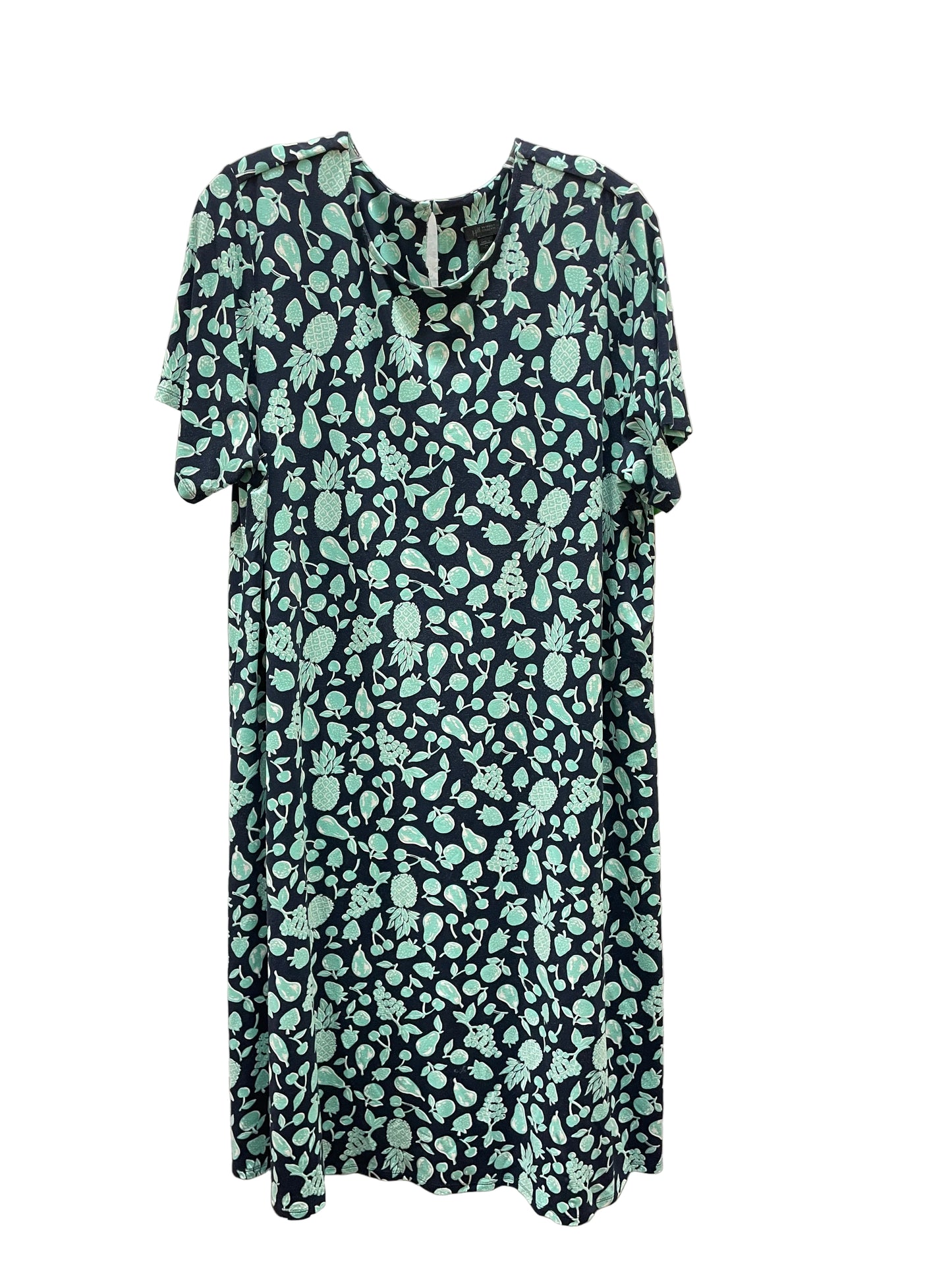 Dress Casual Short By J. Jill In Blue & Green, Size:Xl