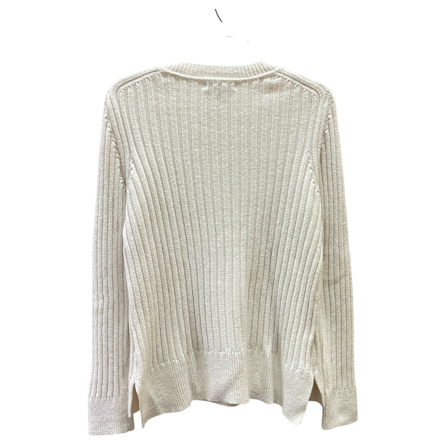 Sweater By Banana Republic In White, Size:L