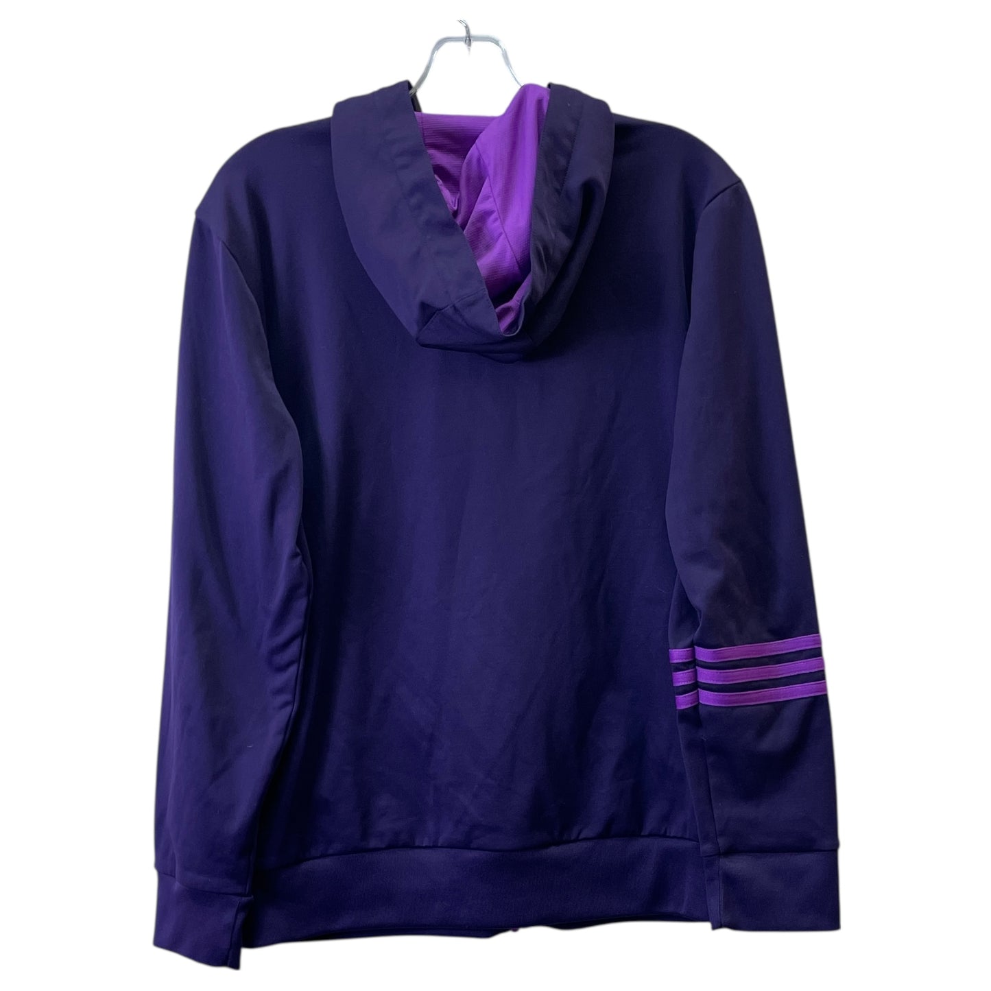Athletic Jacket By Adidas In Purple, Size:L