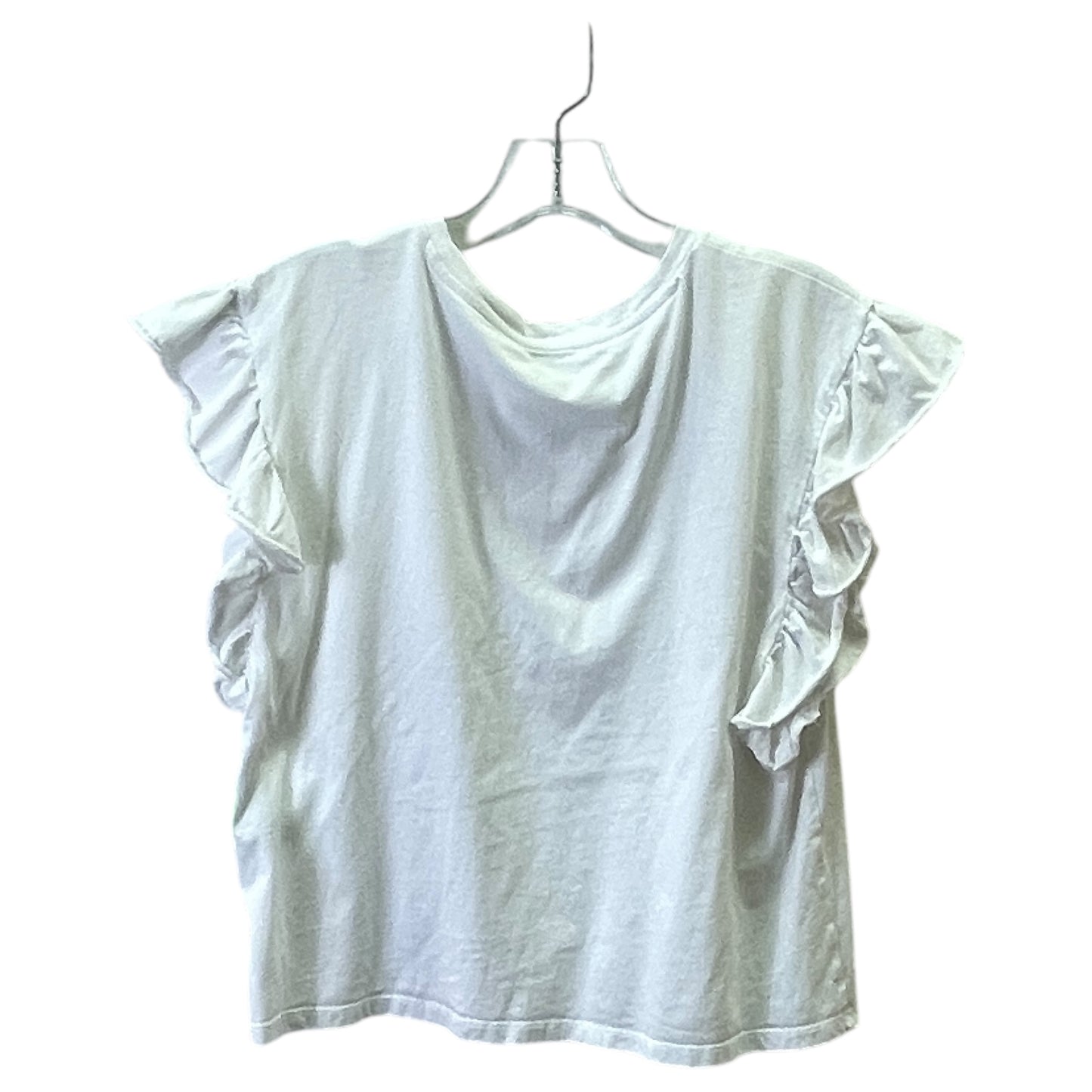 Top Sleeveless By Zara In White, Size:M
