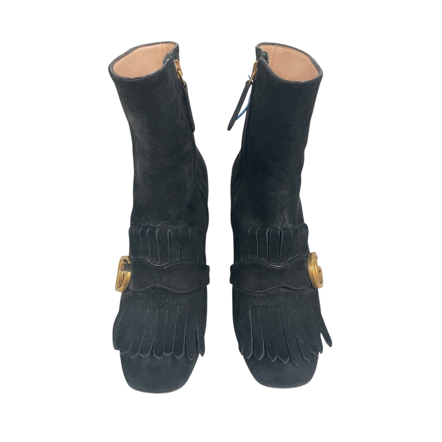Boots Luxury Designer By Gucci In Black, Size:5