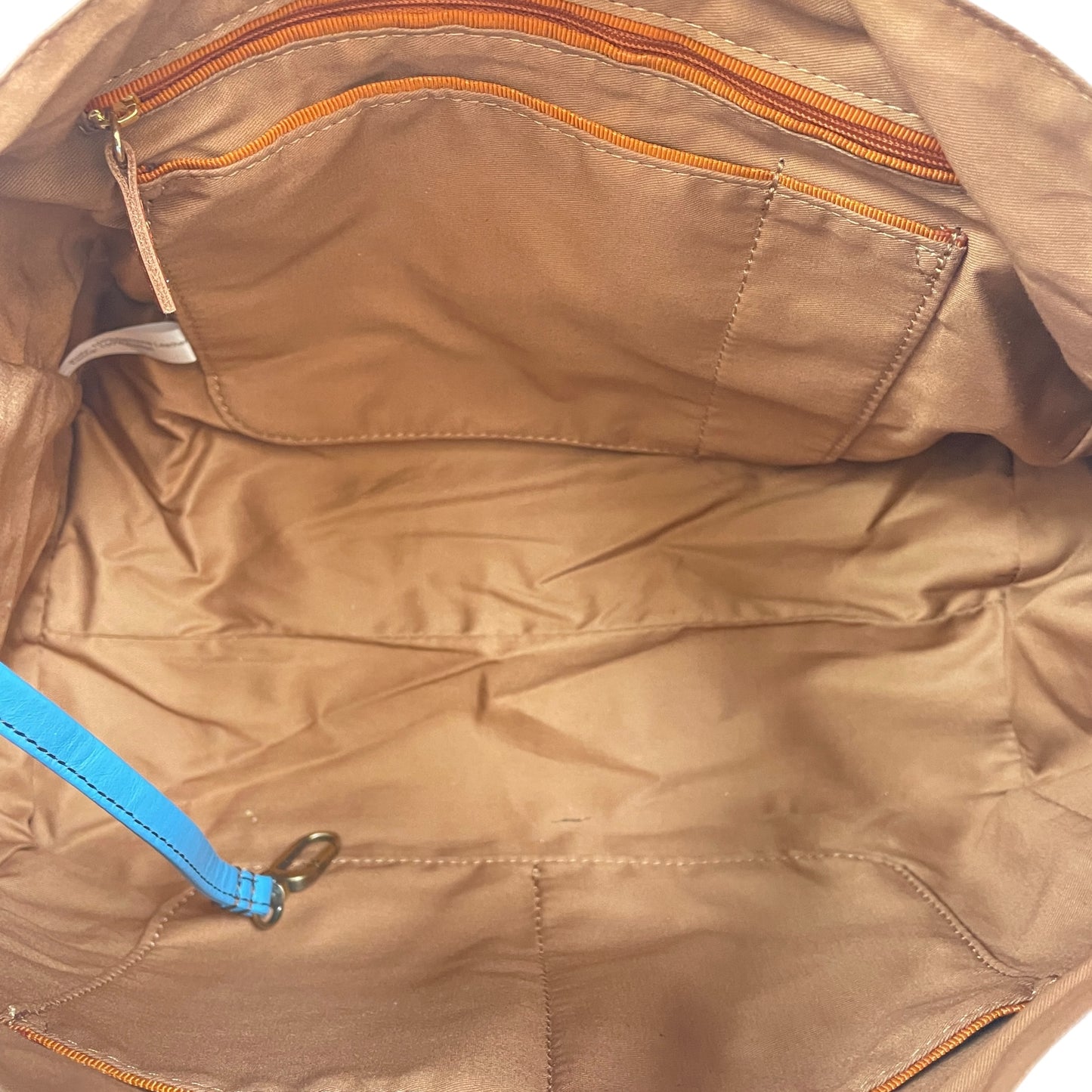 Handbag Leather By Hobo Intl In Blue, Size:Medium