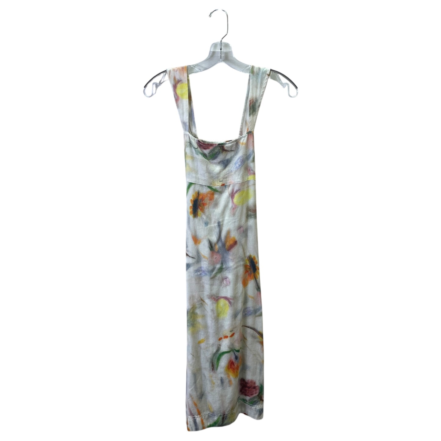 Dress Casual Midi By Pilcro In White & Yellow, Size:Xs
