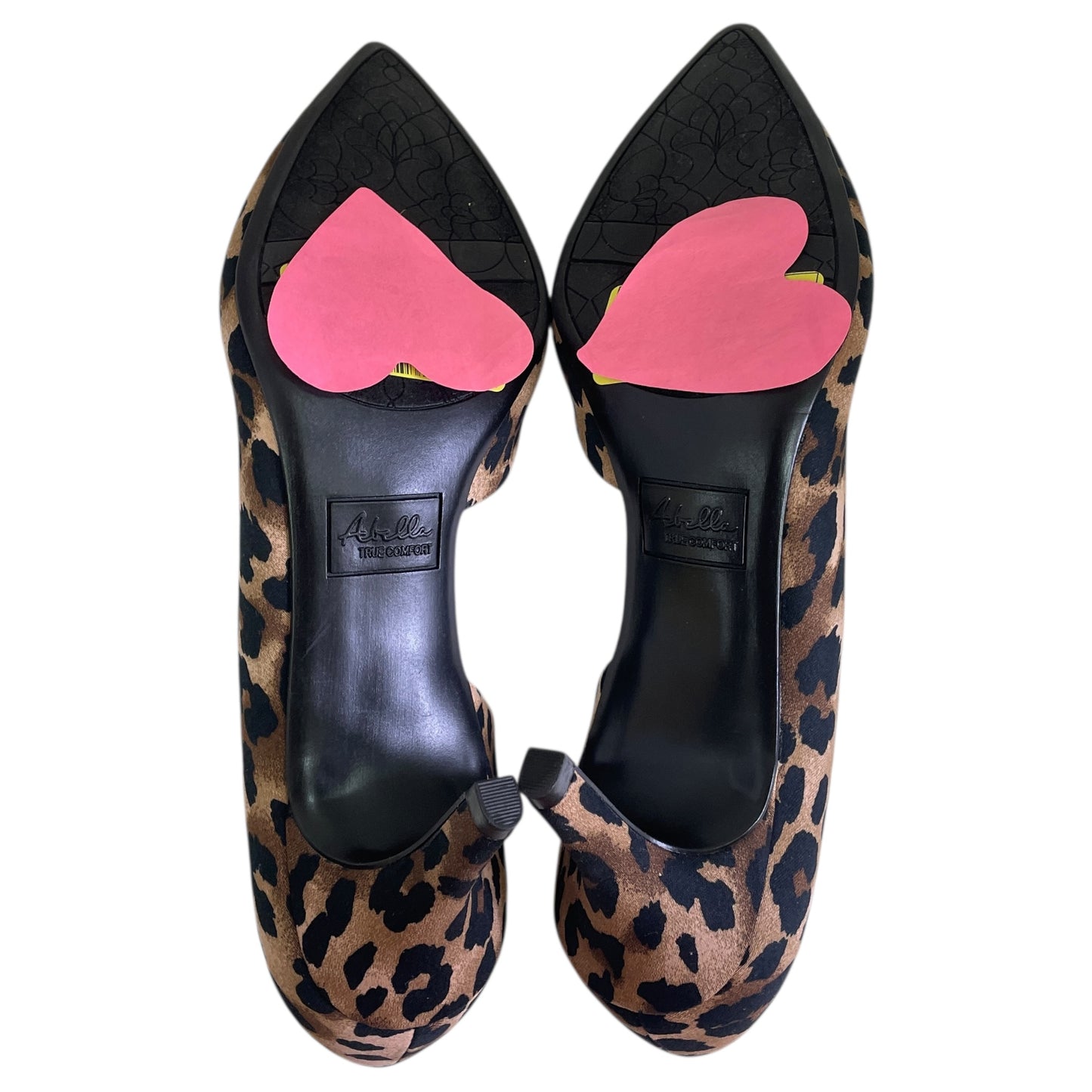 Shoes Heels Kitten By Abella In Animal Print, Size:10