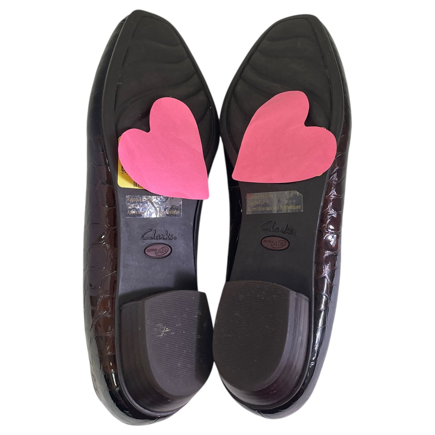 Shoes Flats By Clarks In Brown, Size:7