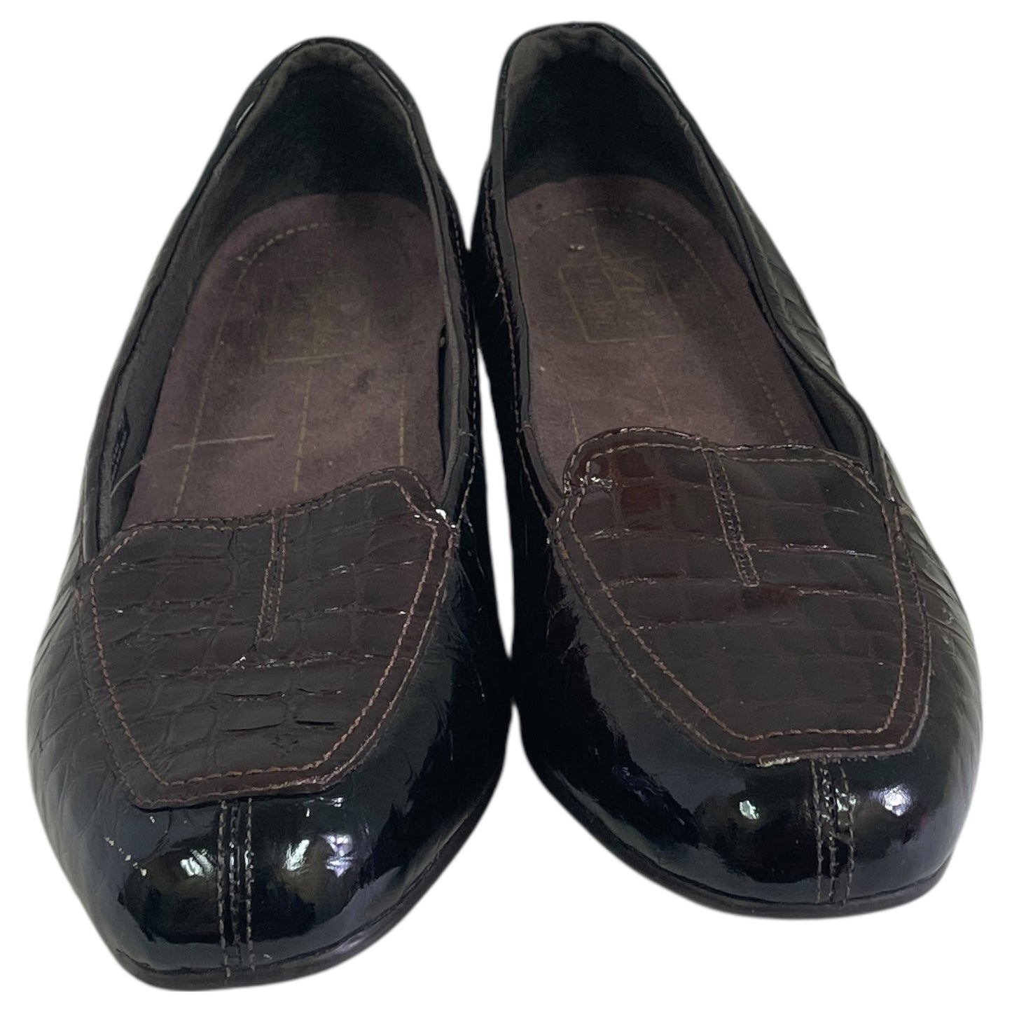 Shoes Flats By Clarks In Brown, Size:7