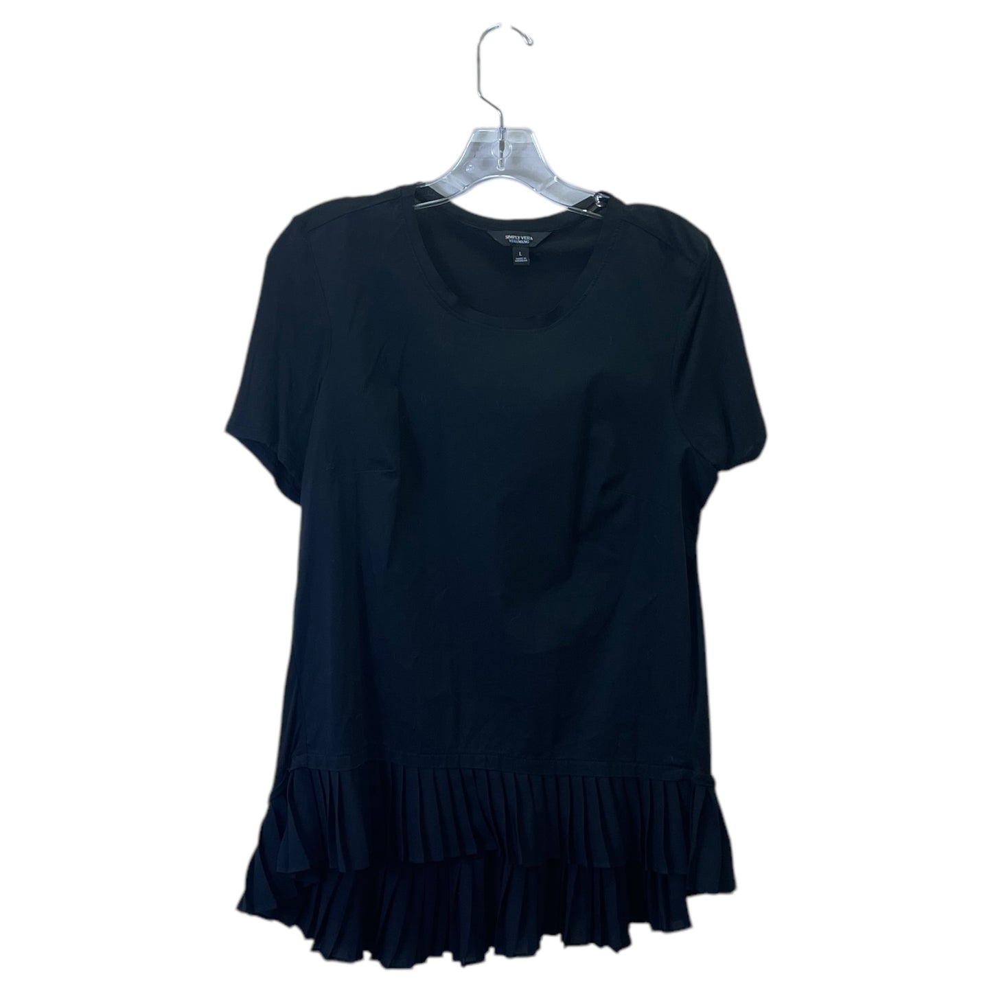 Top Ss By Simply Vera In Black, Size:L