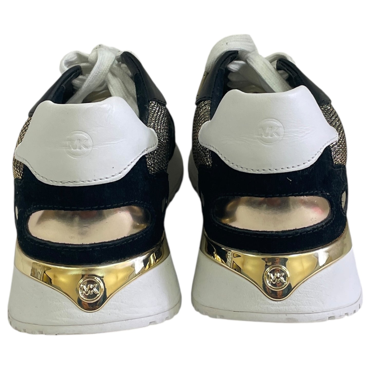 Shoes Sneakers By Michael By Michael Kors In Black & Gold, Size:7.5