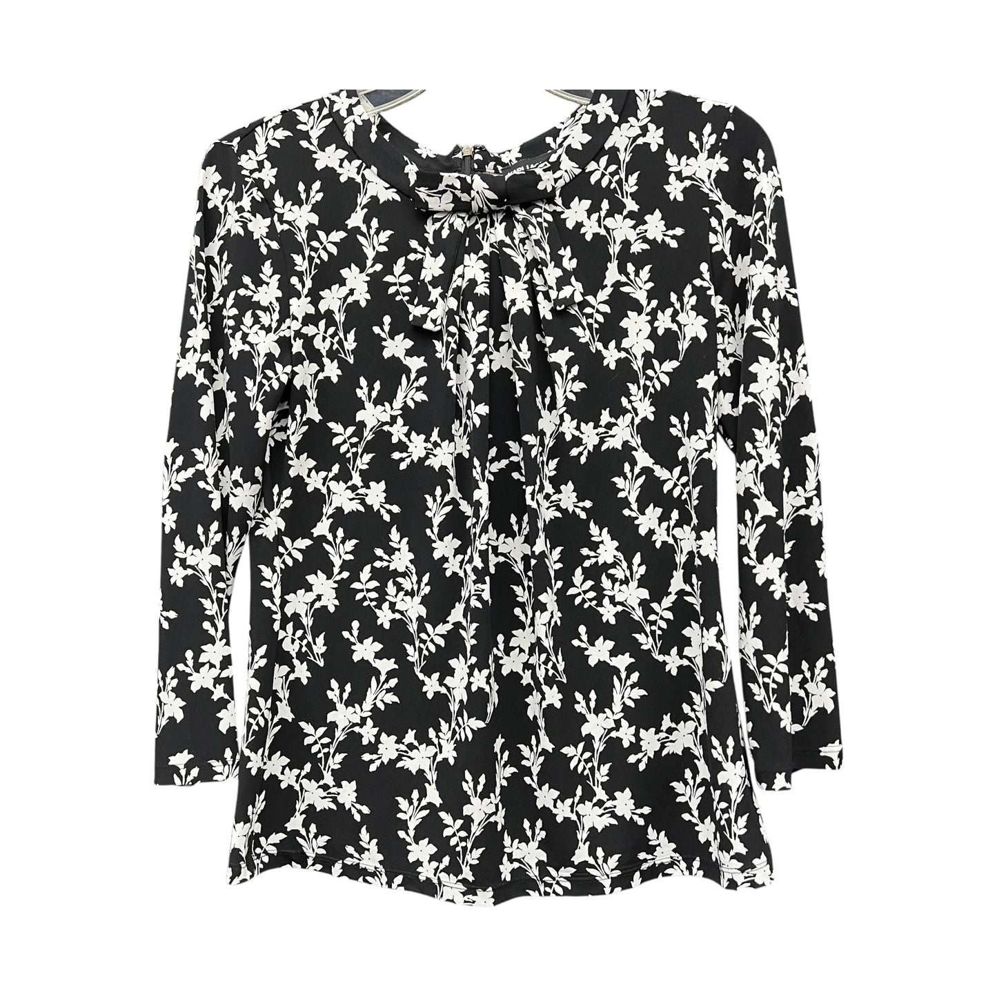 Top Ls Designer By Karl Lagerfeld In Black & White, Size:Xs