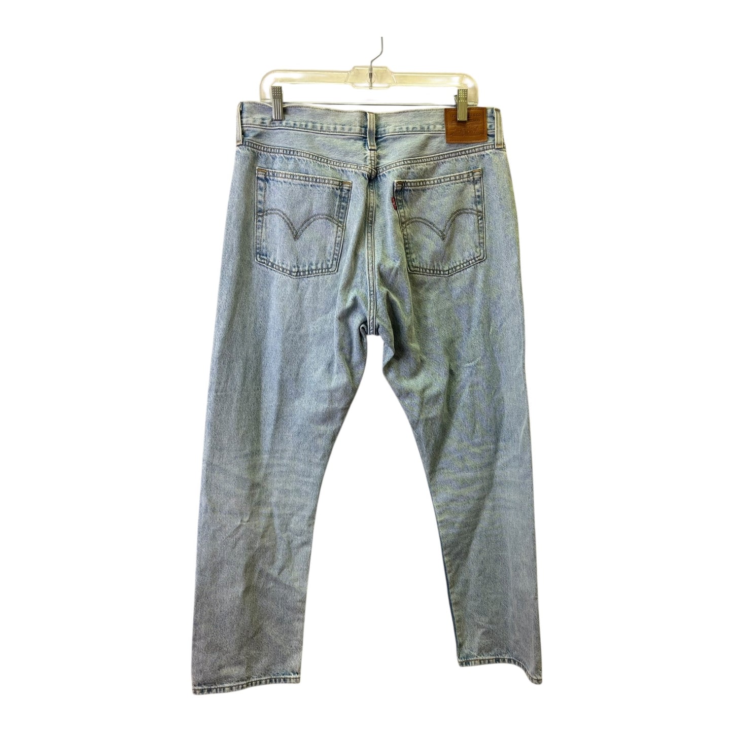 Jeans Straight By Levis In Blue Denim, Size:10