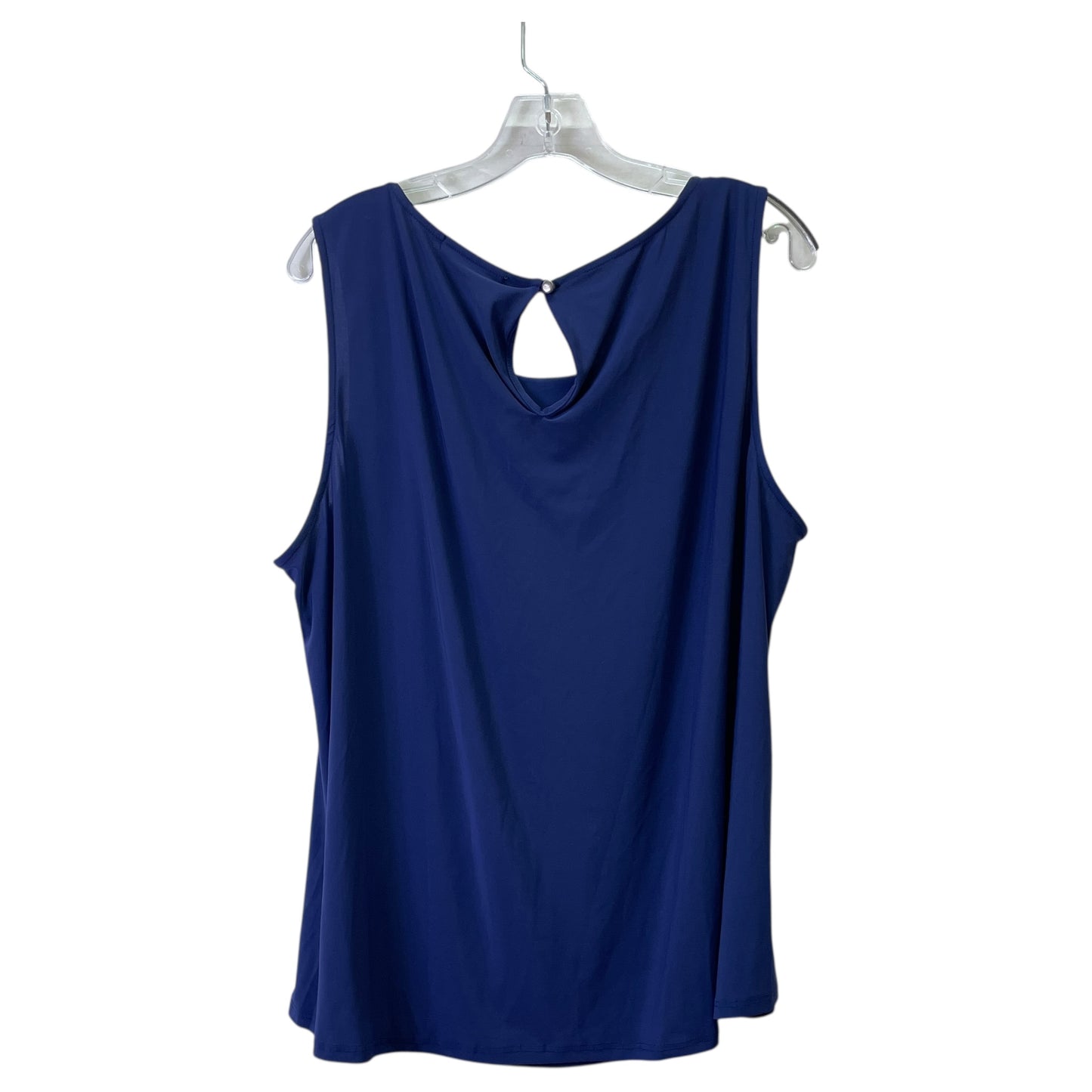 Top Sleeveless By Clothes Mentor In Blue, Size:3X
