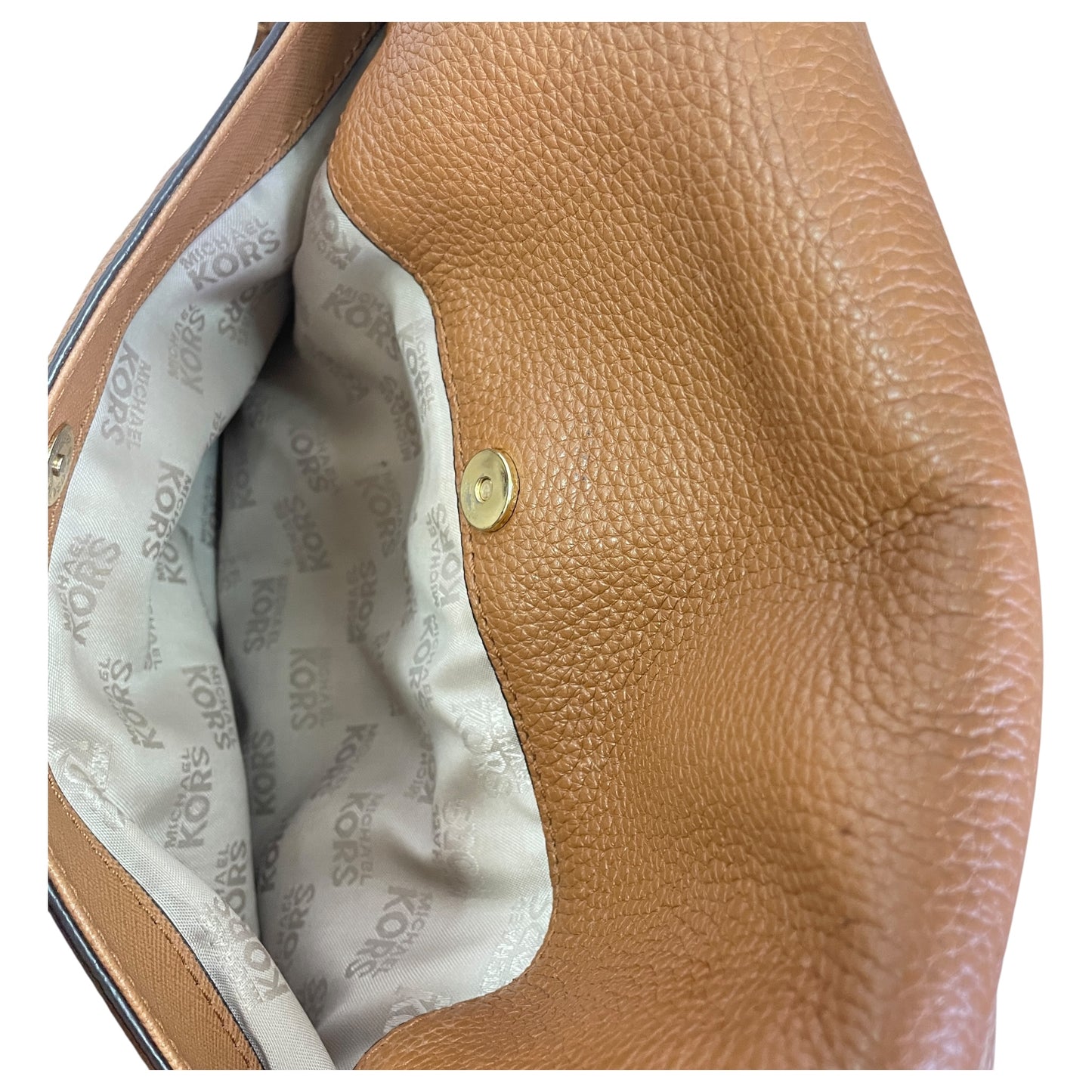 Handbag Designer By Michael Kors In Tan, Size:Medium
