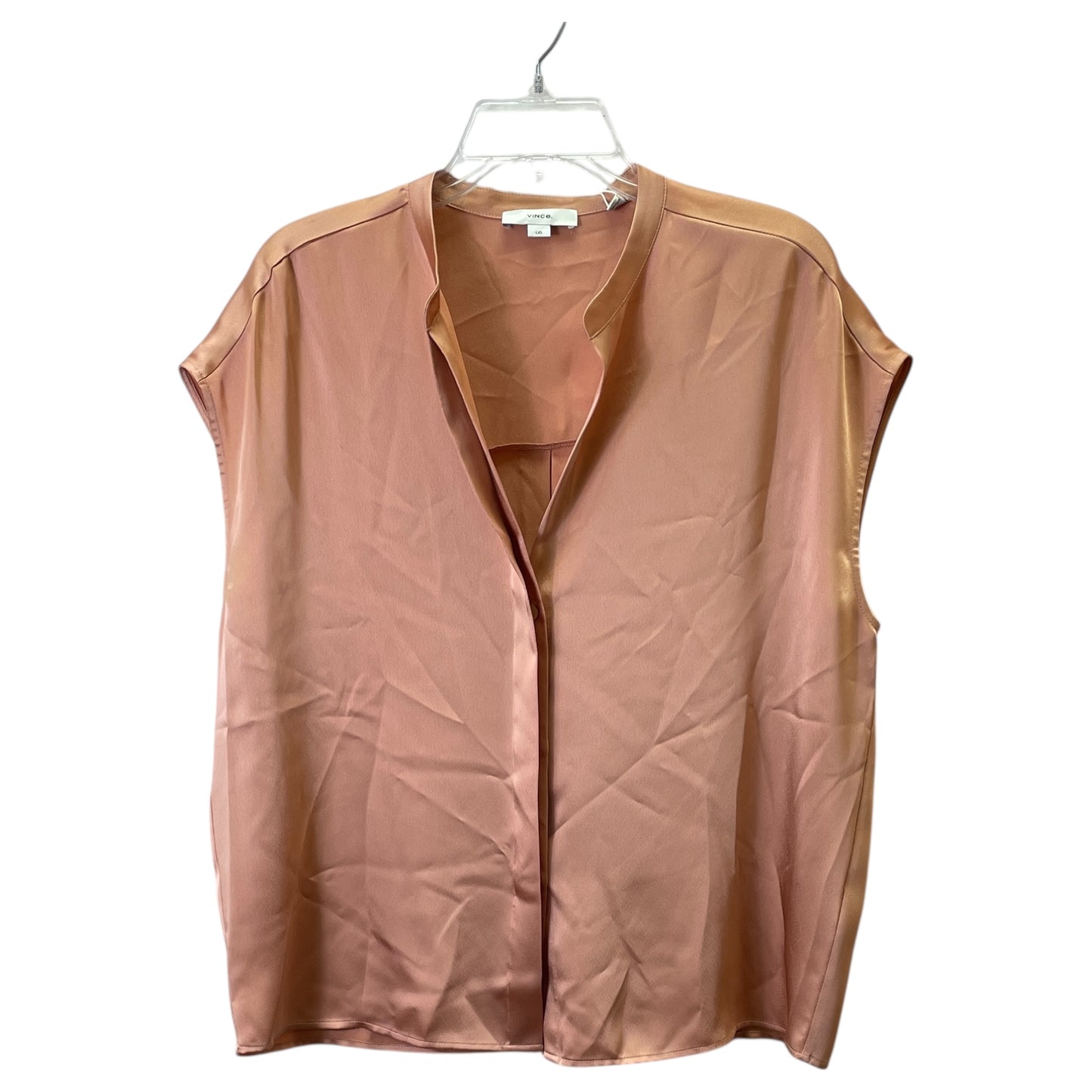 Top Sleeveless By Vince In Orange, Size:L