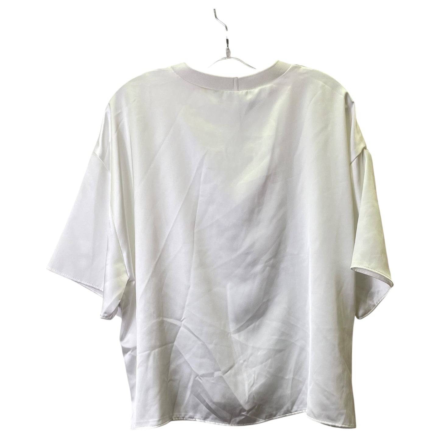 Top Ss Basic By Zara In White, Size:1X