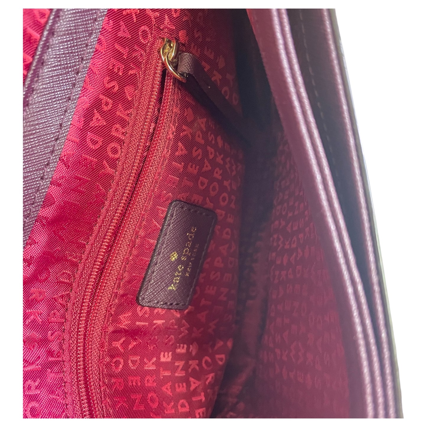 Crossbody Designer By Kate Spade In Purple, Size:Small