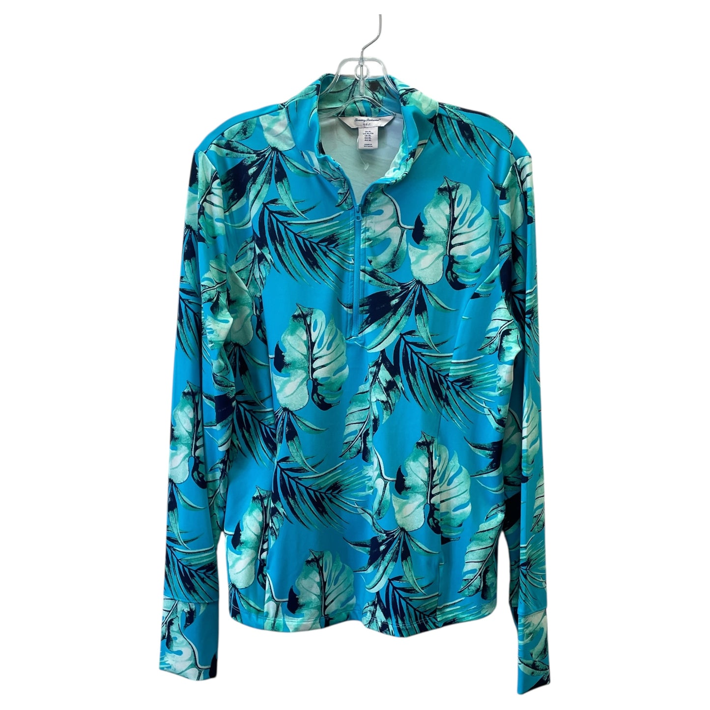 Athletic Top Ls Collar By Tommy Bahama In Blue, Size:Xl