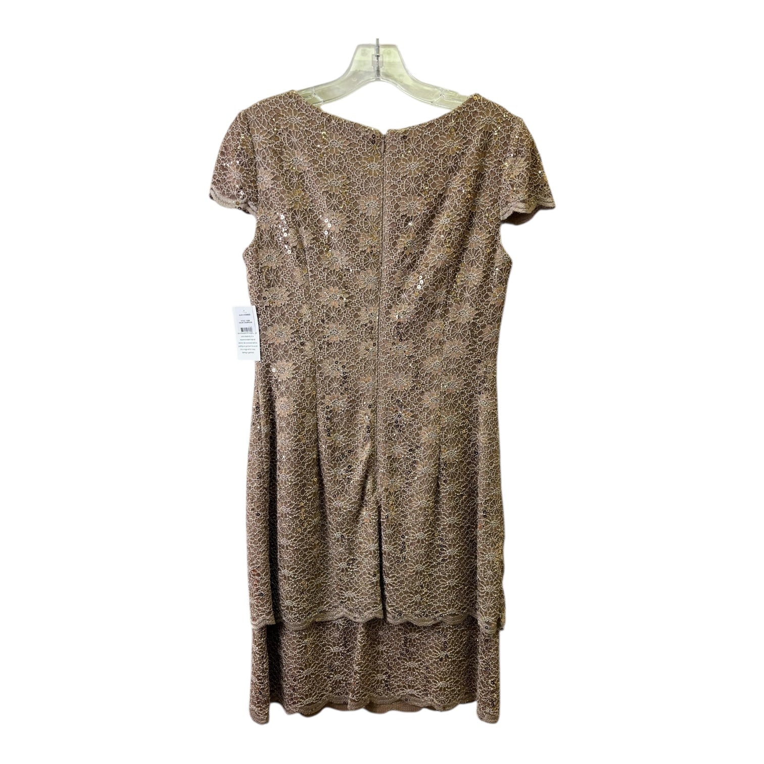 Dress Party Short By Alex Evenings In Gold, Size:S Dress Party Short By Alex Evenings In Gold, Size:S
