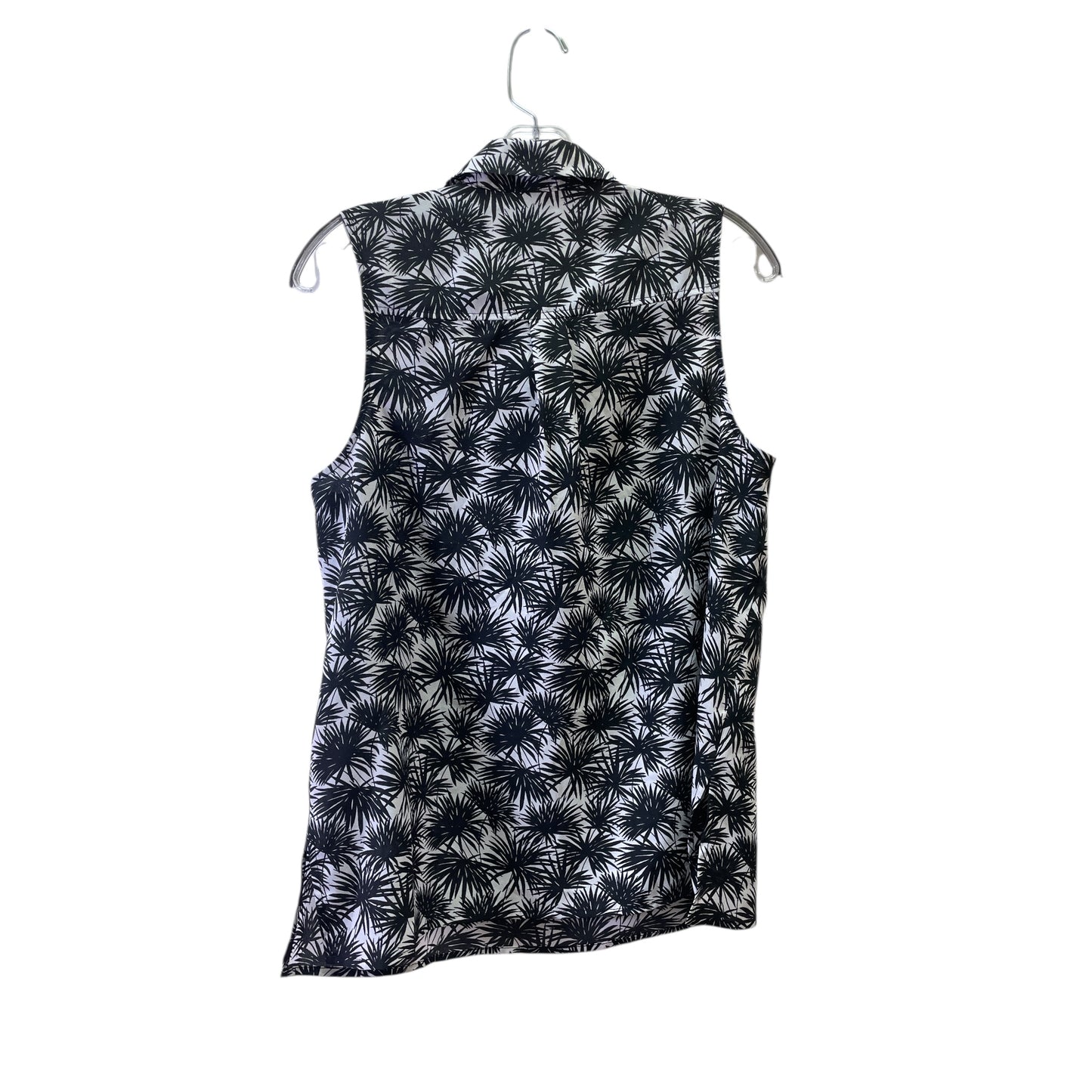Top Sleeveless By Michael By Michael Kors In Black & White, Size:M