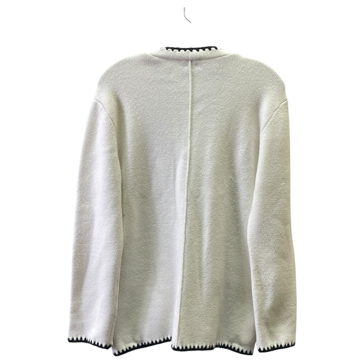 Sweater Cardigan By Ann Taylor In White, Size:L