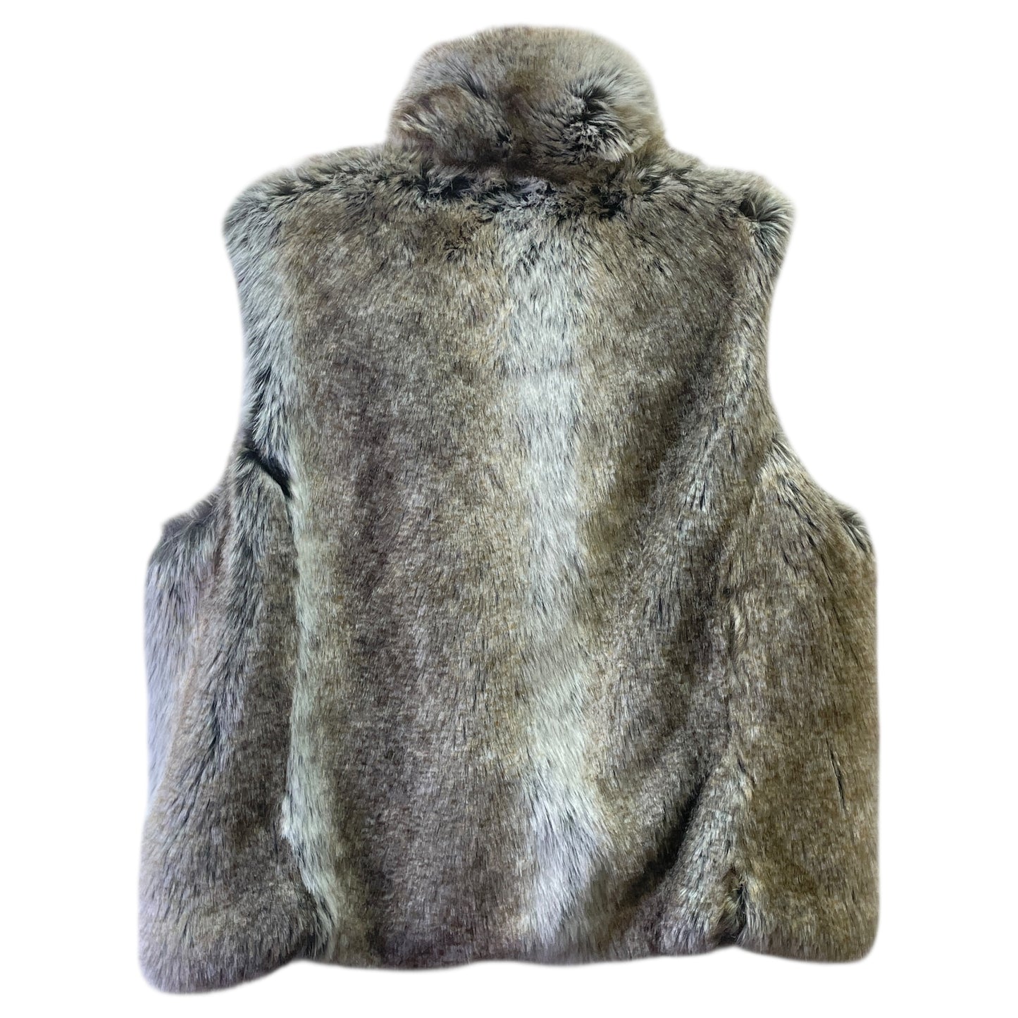 Vest Faux Fur & Sherpa By Weatherproof In Animal Print, Size:L