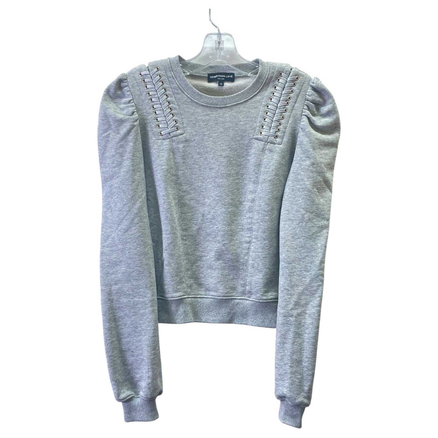 Sweatshirt Crewneck By GENERATION LOVE In Grey, Size:Xs
